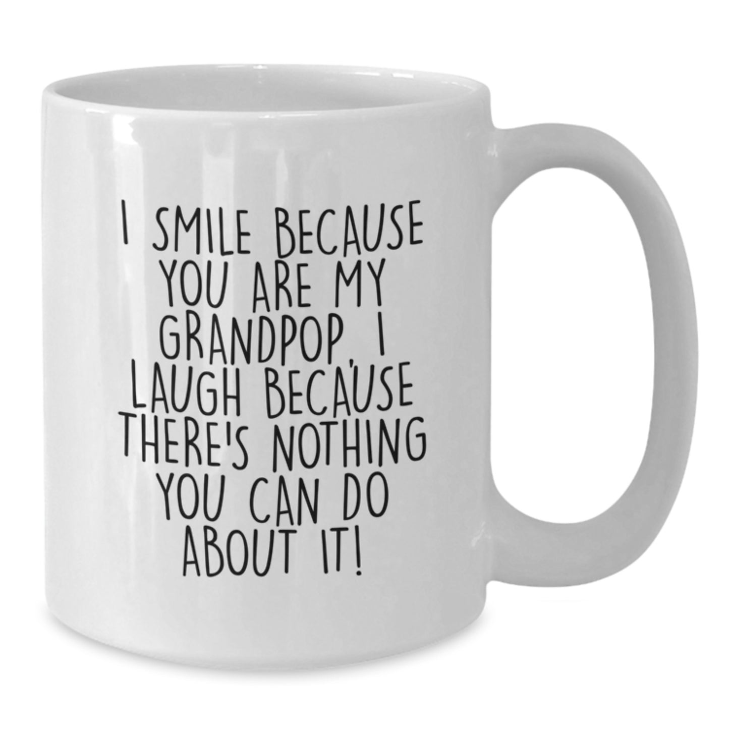 Grandpop White Coffee Mug Funny Valentine's Gift from Family - Additional