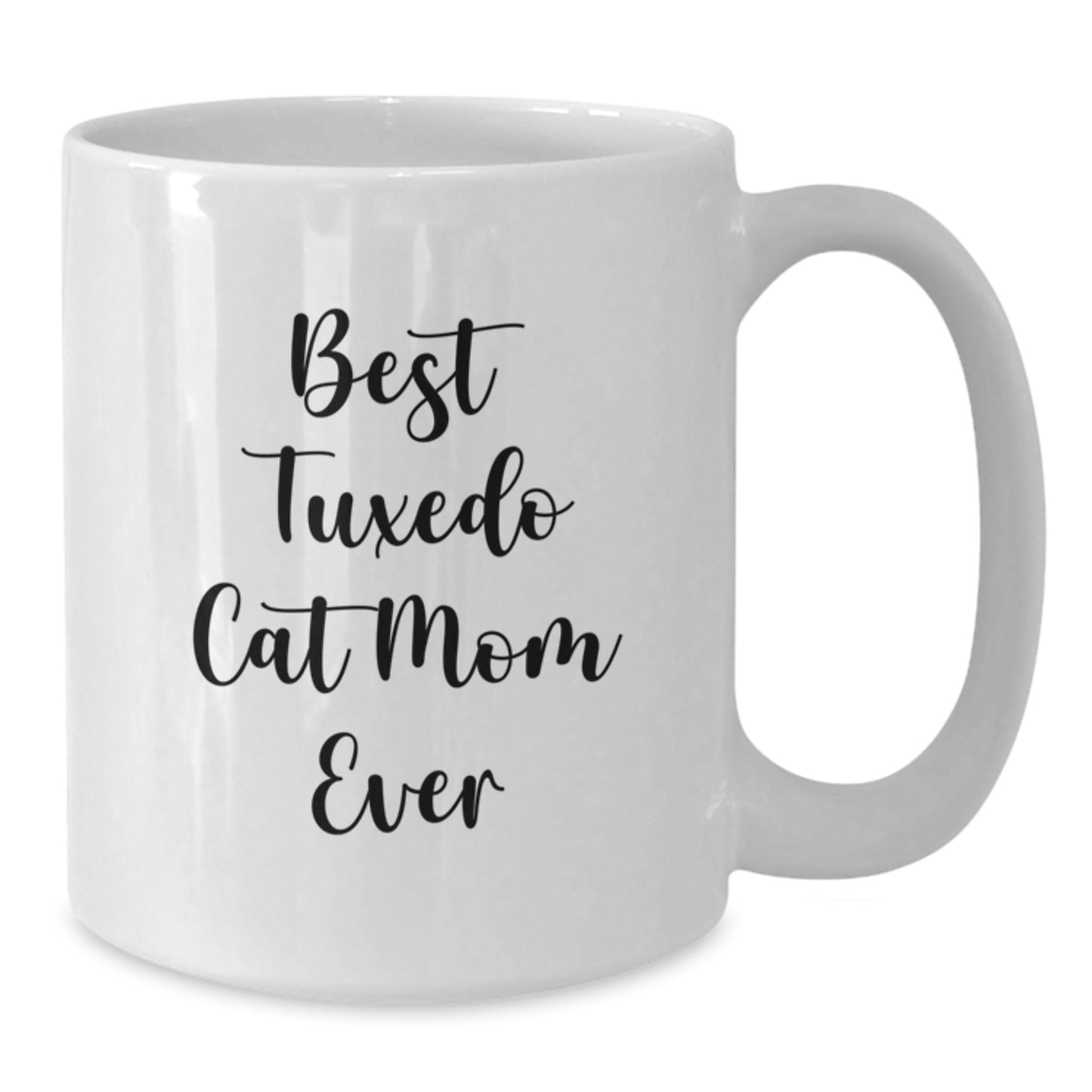 Funny Tuxedo Cat Mom Gifts from Friends for Tuxedo Cat Lovers, Unique White Coffee Mug for Graduation - Additional