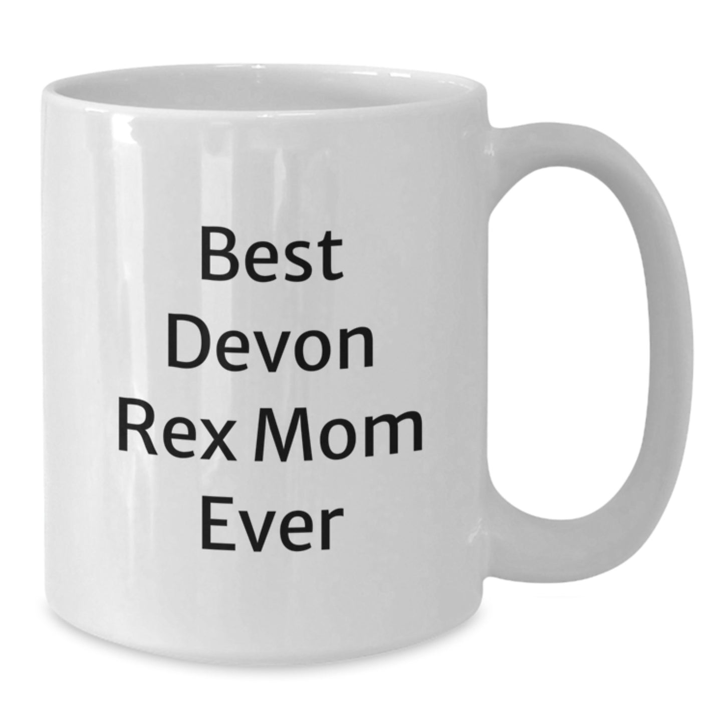 Funny Devon Rex Cat Mom Gifts from Friends - White Coffee Mug for Birthday Unique Gifts for Her - Additional