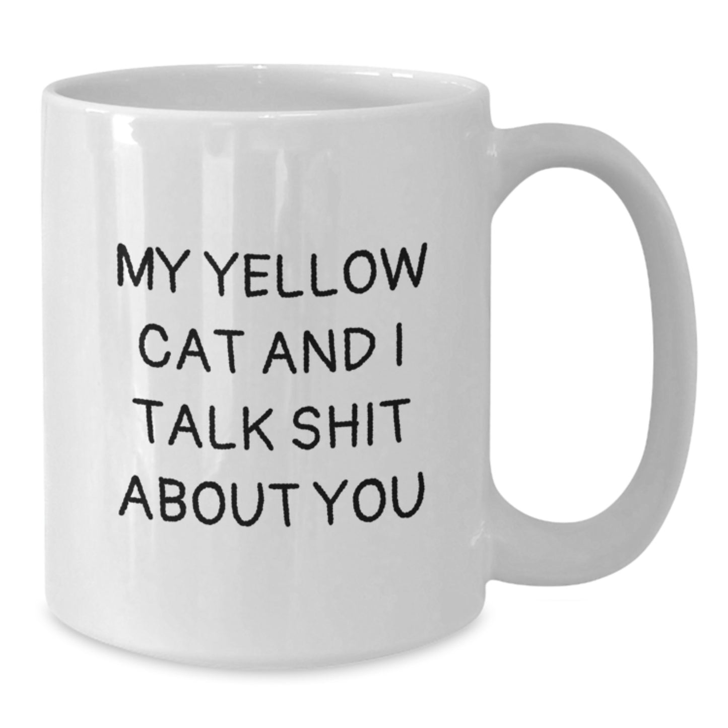 Funny Yellow Cat White Coffee Mug Gifts for Men Women Friends Birthday from Family - Additional