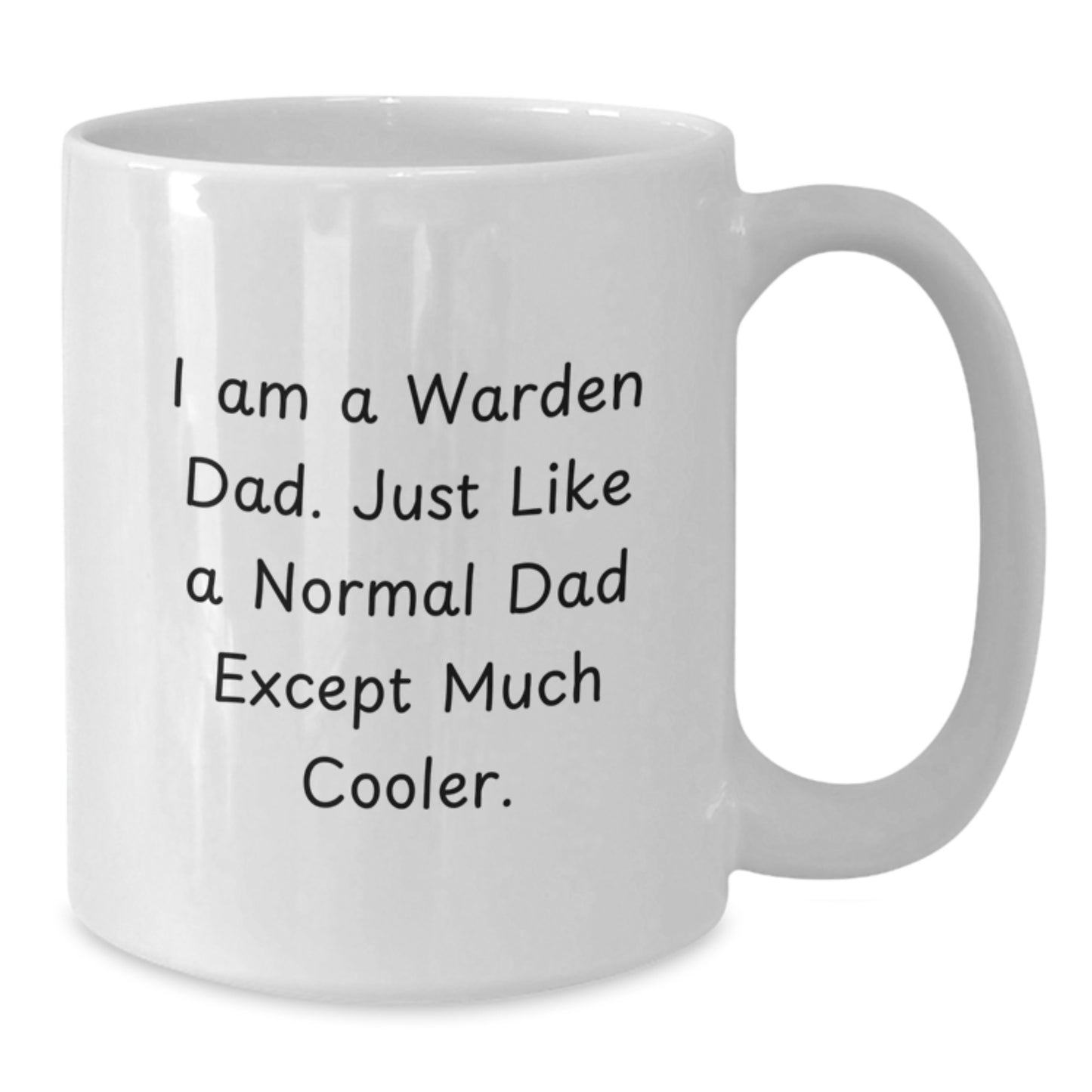 Cool Warden Dad Mug – Ultimate Novelty Birthday Gift for Friends - Additional