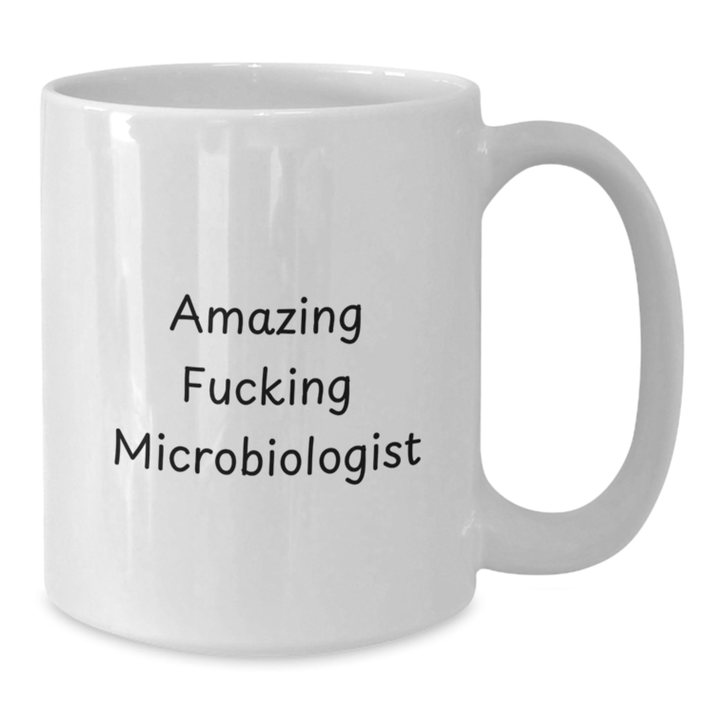Funny Gifts from Friends for Microbiologists, Amazing 'F--king' Quote, White Coffee Mug, Perfect Birthday Unique Gift - Additional