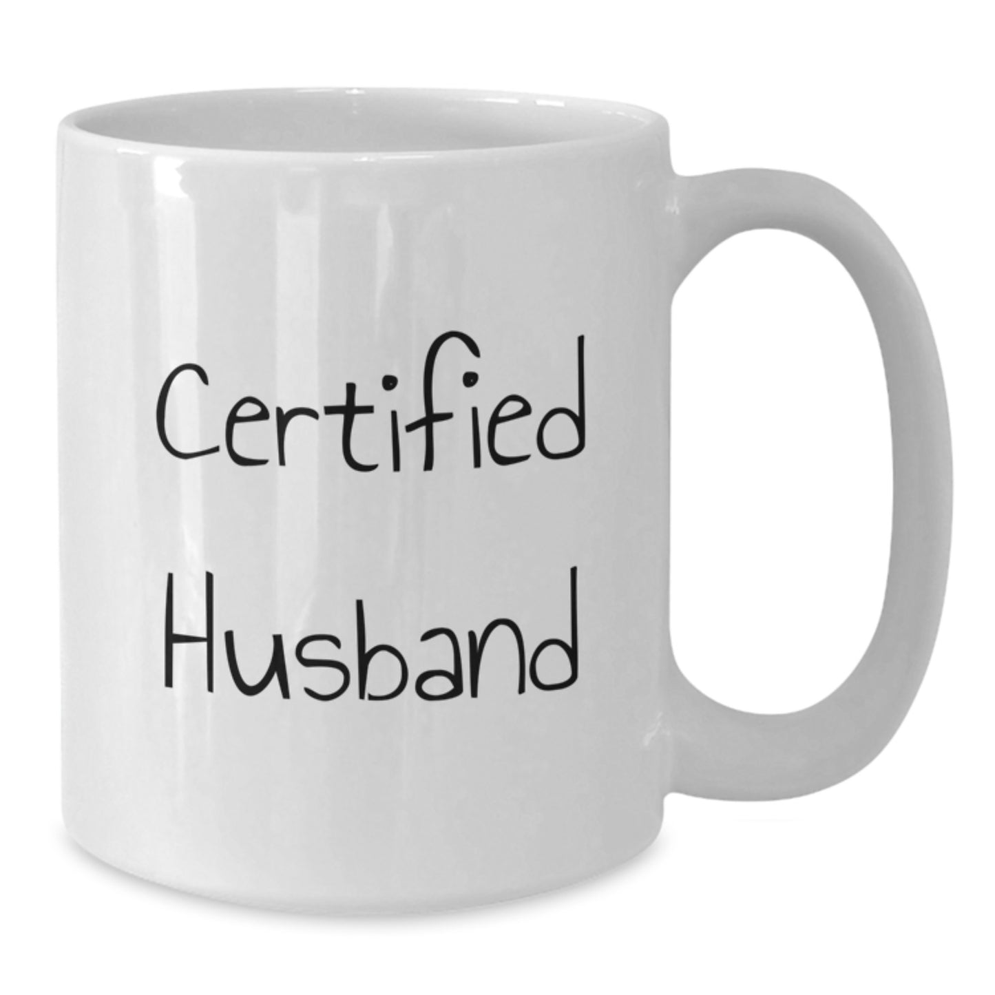 Funny Husband Gifts, 'Certified Husband' White Coffee Mug, Graduation Unique Gifts for Men from Family, Friends, Coworkers - Additional