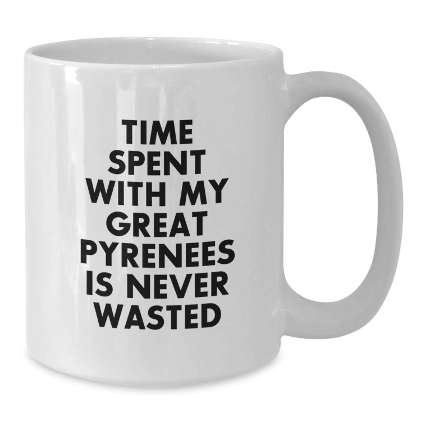 Funny Great Pyrenees Dog Quotes Gifts for Friends, Unique Birthday Presents, White Coffee Mug from Men - Additional