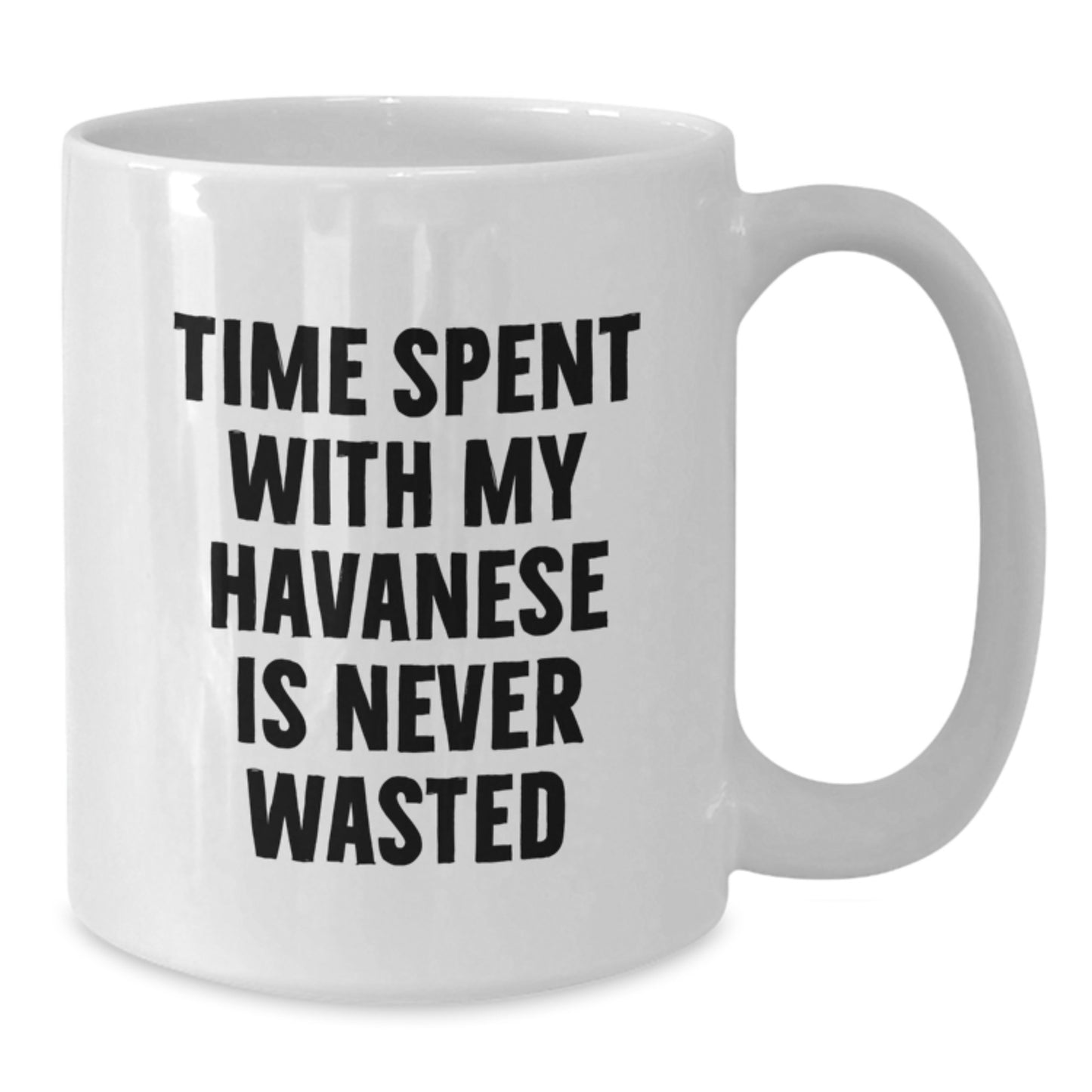 Funny Havanese Dog Gifts from Men to Friends, Time Spent With My Havanese Is Never Wasted Birthday Unique Gifts for Women - Additional