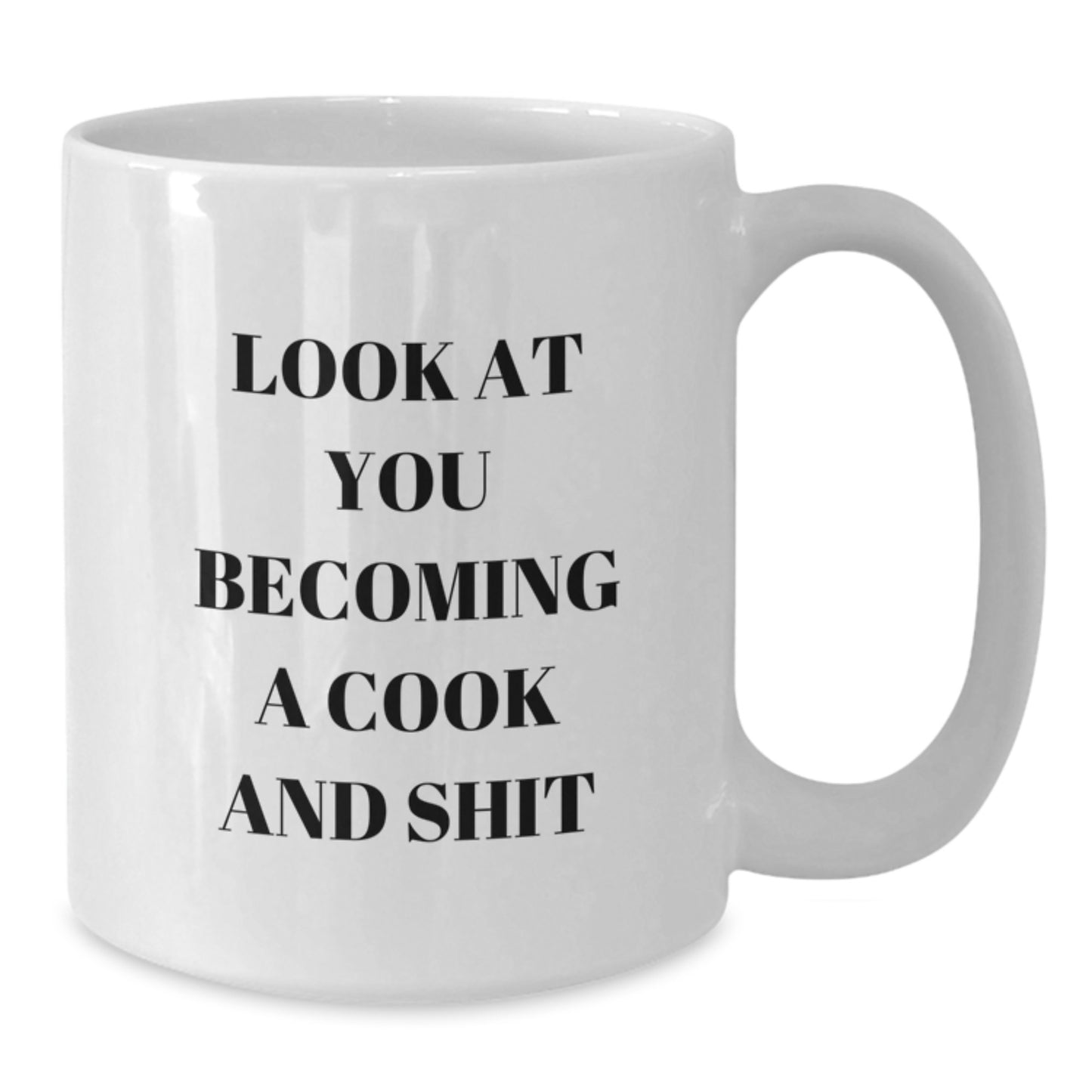 Funny Graduation Unique Gifts for Cooks, Gifts from Friends to Men, White Coffee Mug with Humorous Quote - Additional