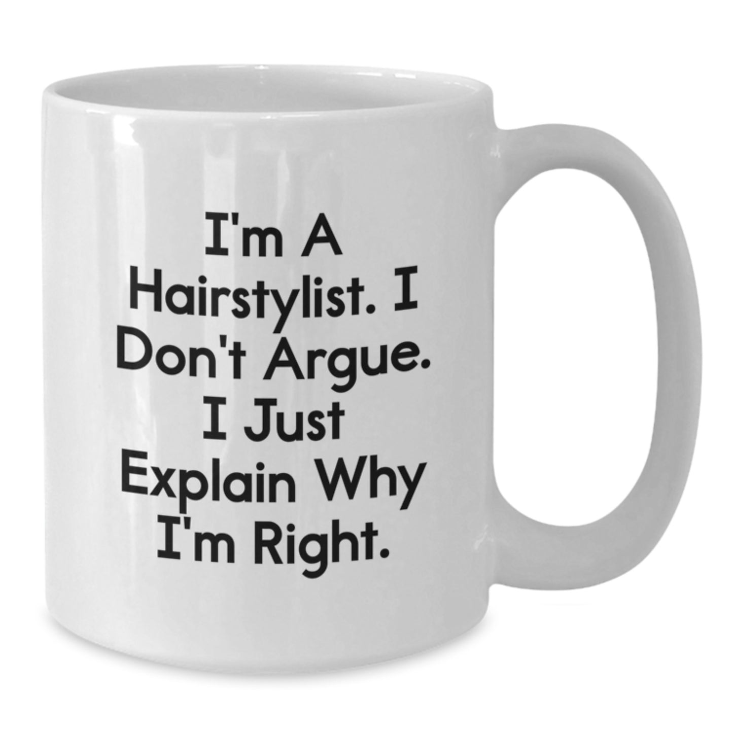 Funny Hairstylist Gifts for Graduation - White Coffee Mug from Friend for Hairstylist Man - Additional
