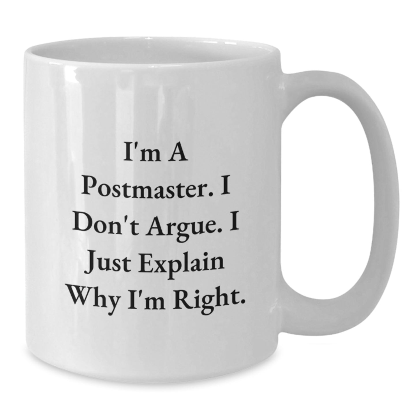 Birthday Gift Postmaster White Coffee Mug for Her Present - Additional
