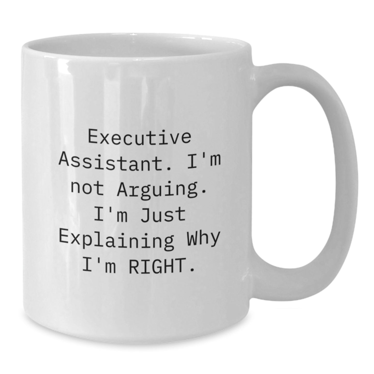 Funny Executive Assistant Gifts from Friends to Men, White Ceramic Coffee Mug, Graduation Unique - Additional