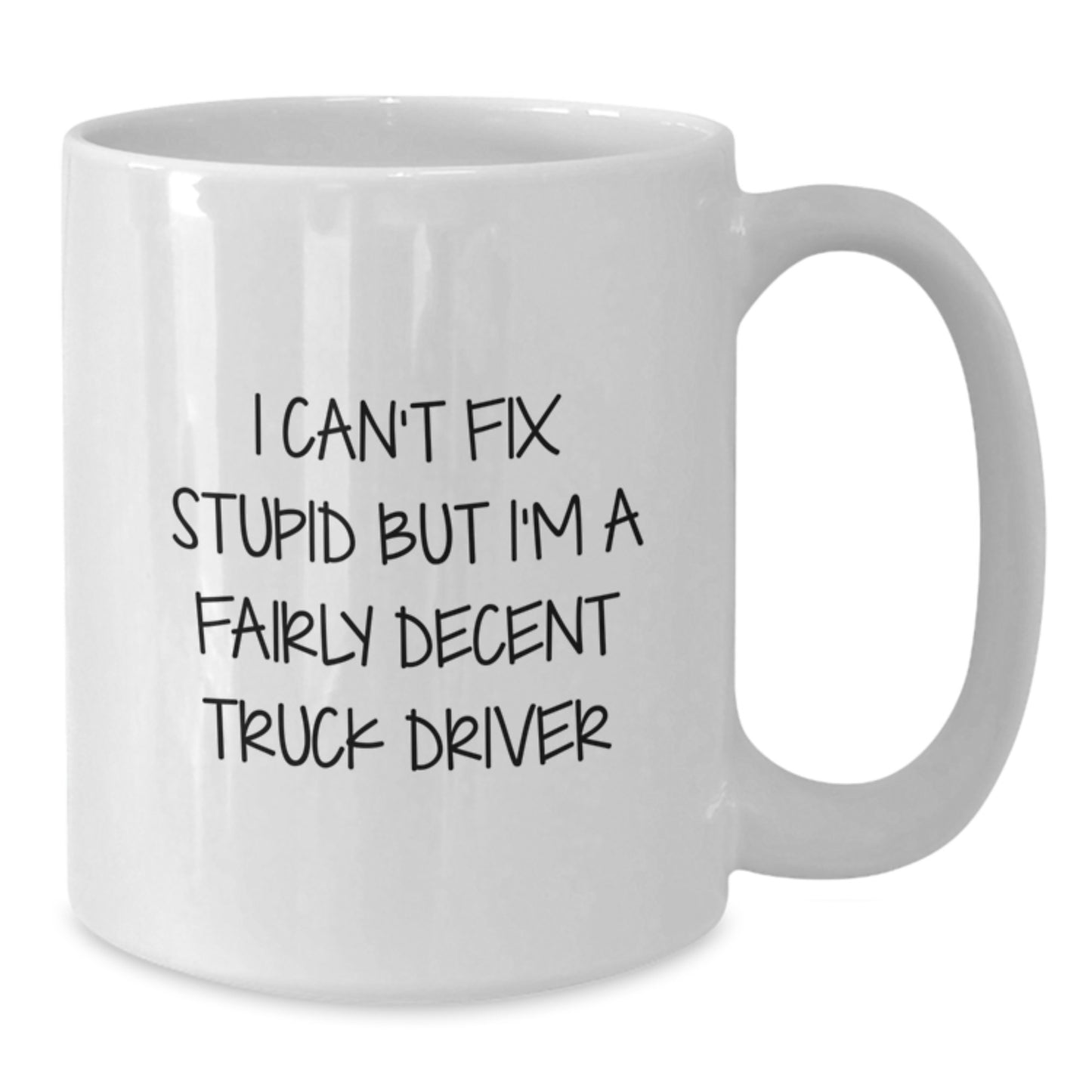 Funny Truck Driver Mug Gifts from Friends, Gifts for Truck Driver, Birthday Unique Mugs White Ceramic - Additional