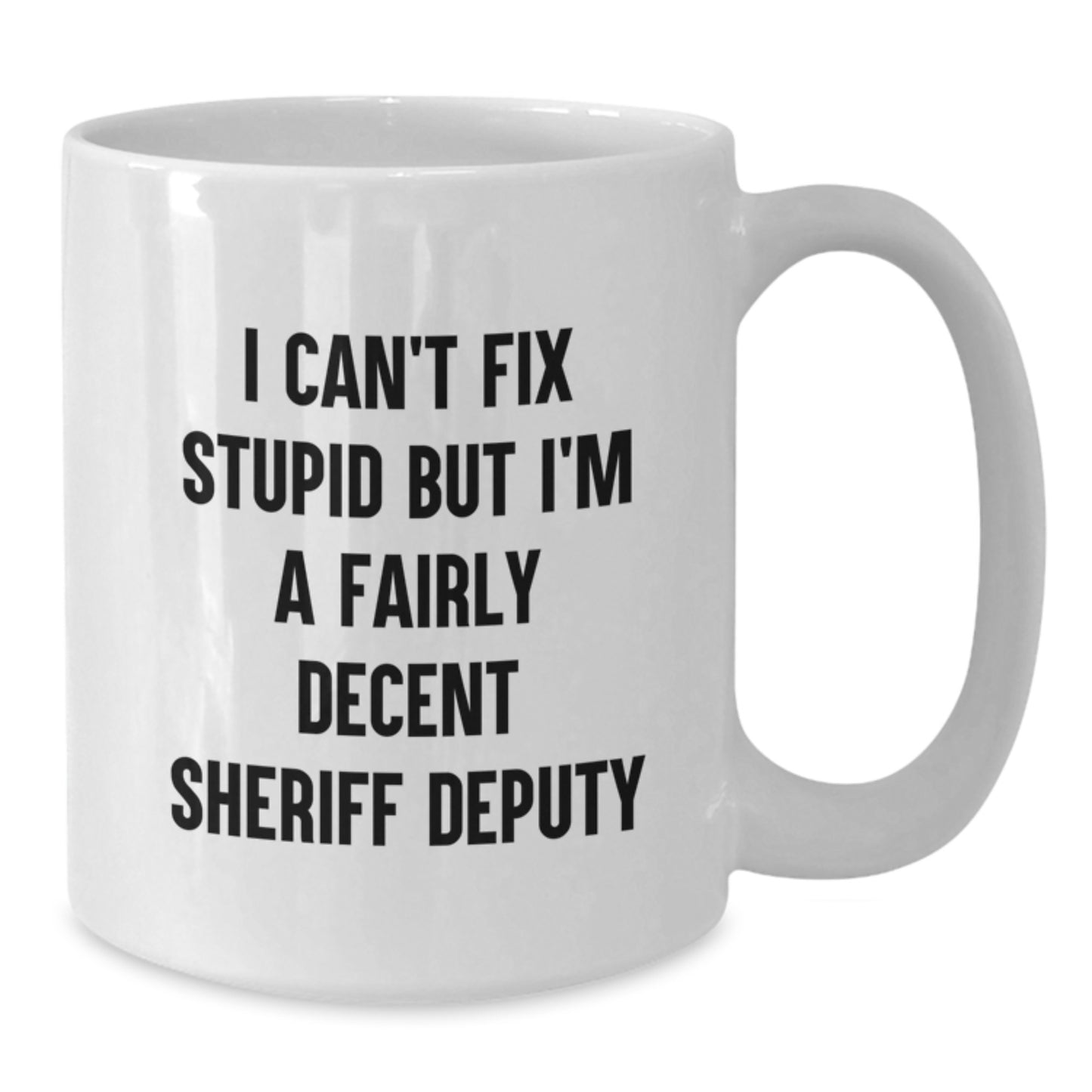 Funny Sheriff Deputy Gifts for Men, Sheriff Deputy White Coffee Mug, Inspirational Sheriff Deputy Graduation Unique Gifts from Friends - Additional