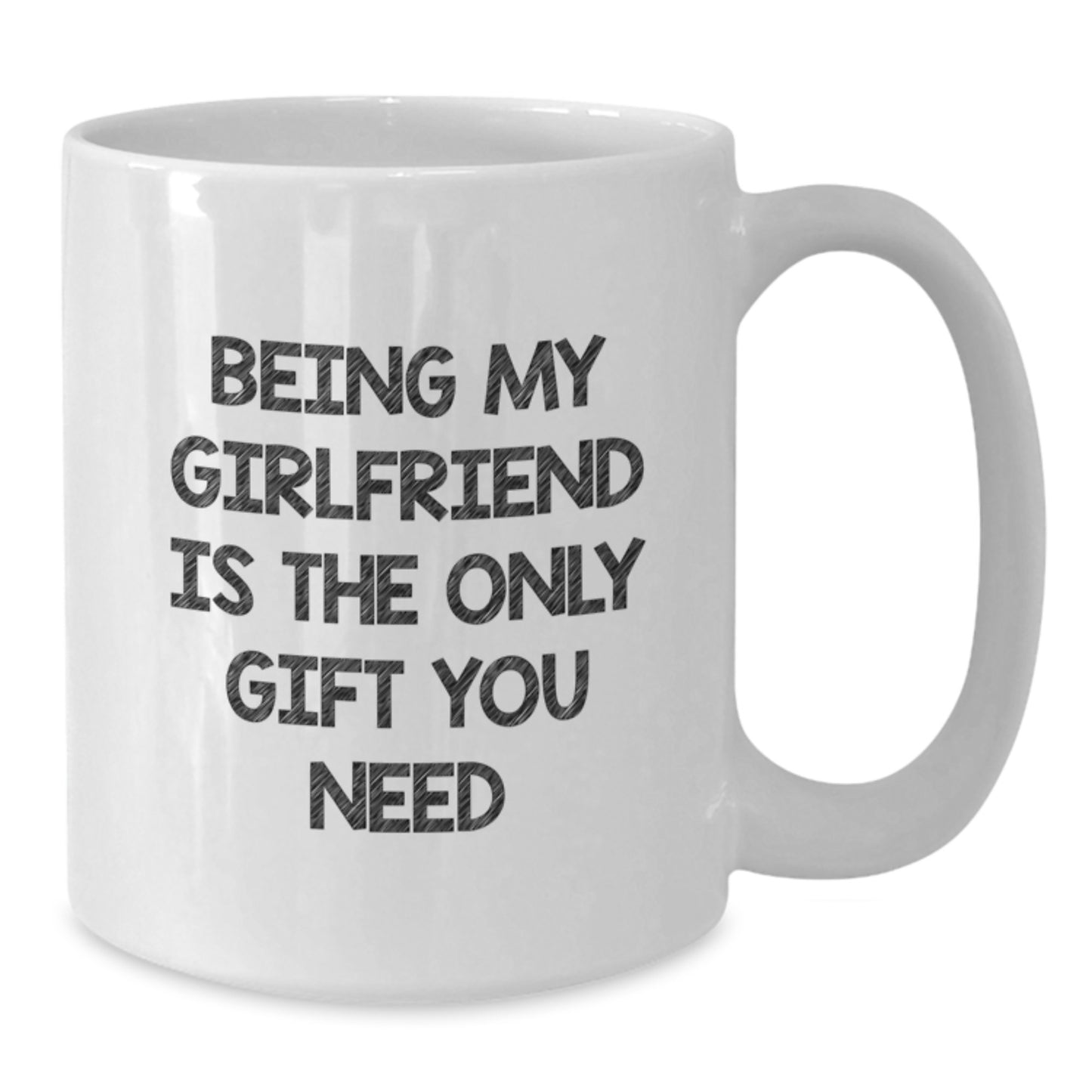 Funny White Coffee Mugs Gifts from Men for Sweethearts on Valentine's Being My Sweetheart Is The Only Gift You Need - Additional