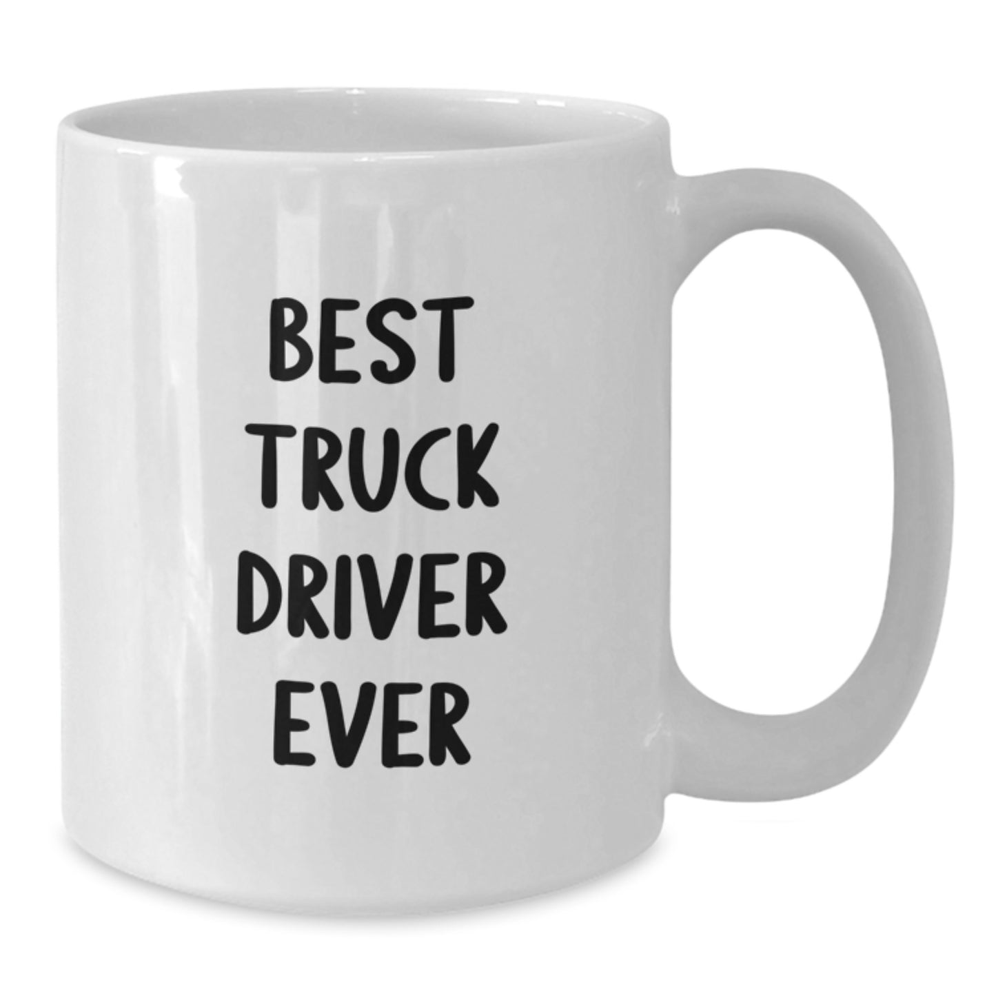 Funny Gifts for Truck Driver, Best Truck Driver Ever Coffee Mug, White Ceramic Mug for Him, Christmas Unique Gifts from Friends - Additional