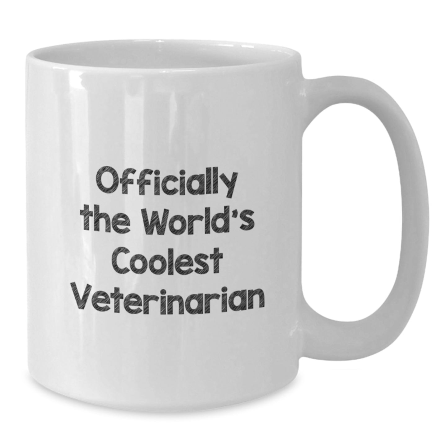 Funny Veterinarian Gifts from Friends for World's Coolest Veterinarian on Graduation Unique Gifts White Coffee Mug - Additional