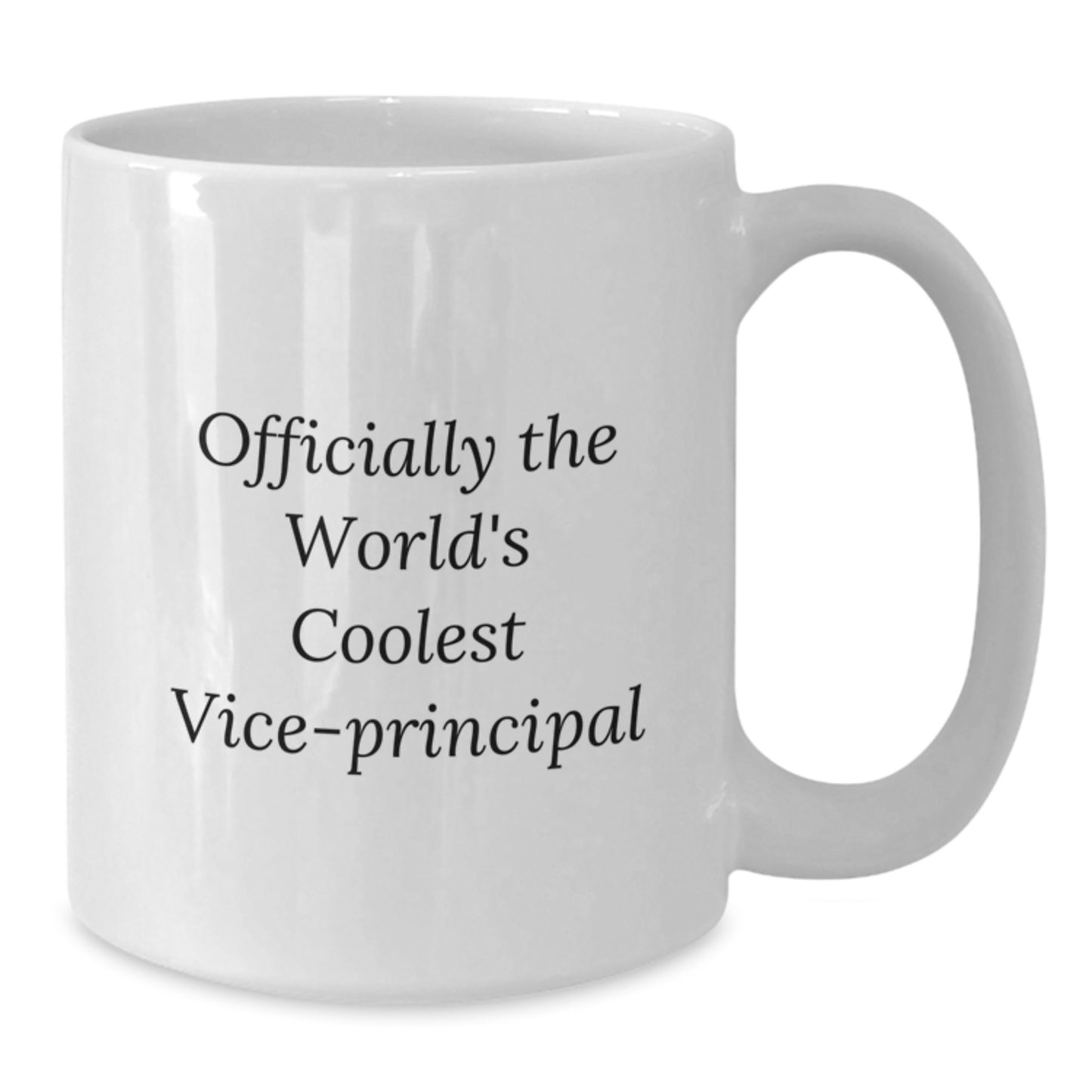 Funny Vice-principal Quote Gifts, White Coffee Mug for Graduation, 'Officially The World's Coolest Vice-principal' - Gifts from Friends, Coworkers, Family, Gifts for Vice-principal, Men, Women - Additional