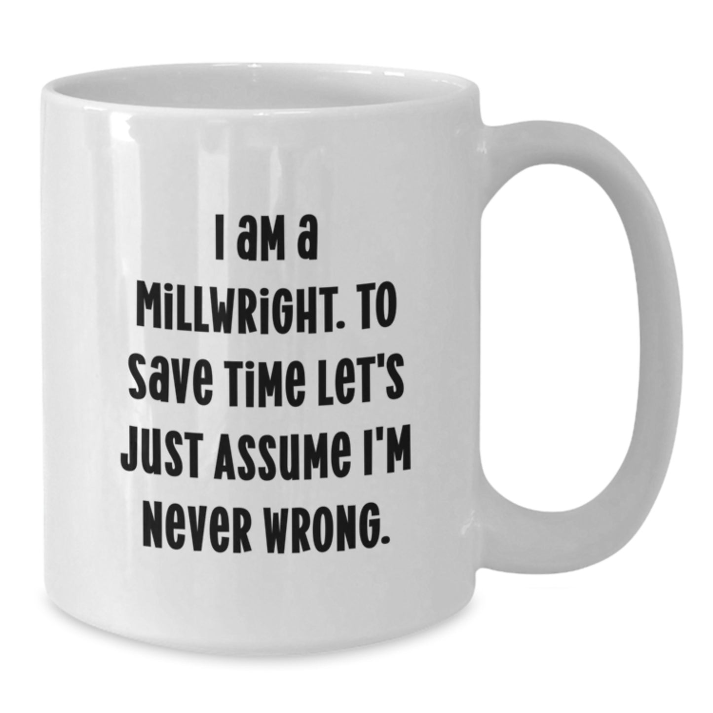 Millwright Keepsake Ceramic White Coffee Mug for Him Birthday Gift - Additional