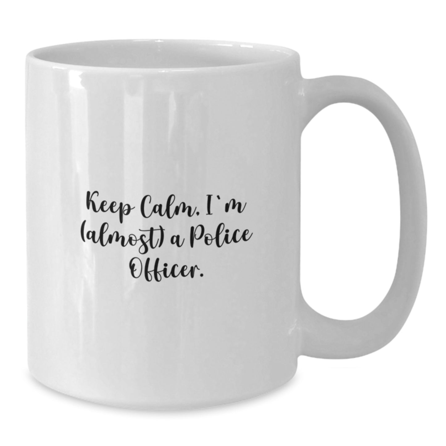 Birthday Gift Police Officer White Coffee Mug for Her Present - Additional