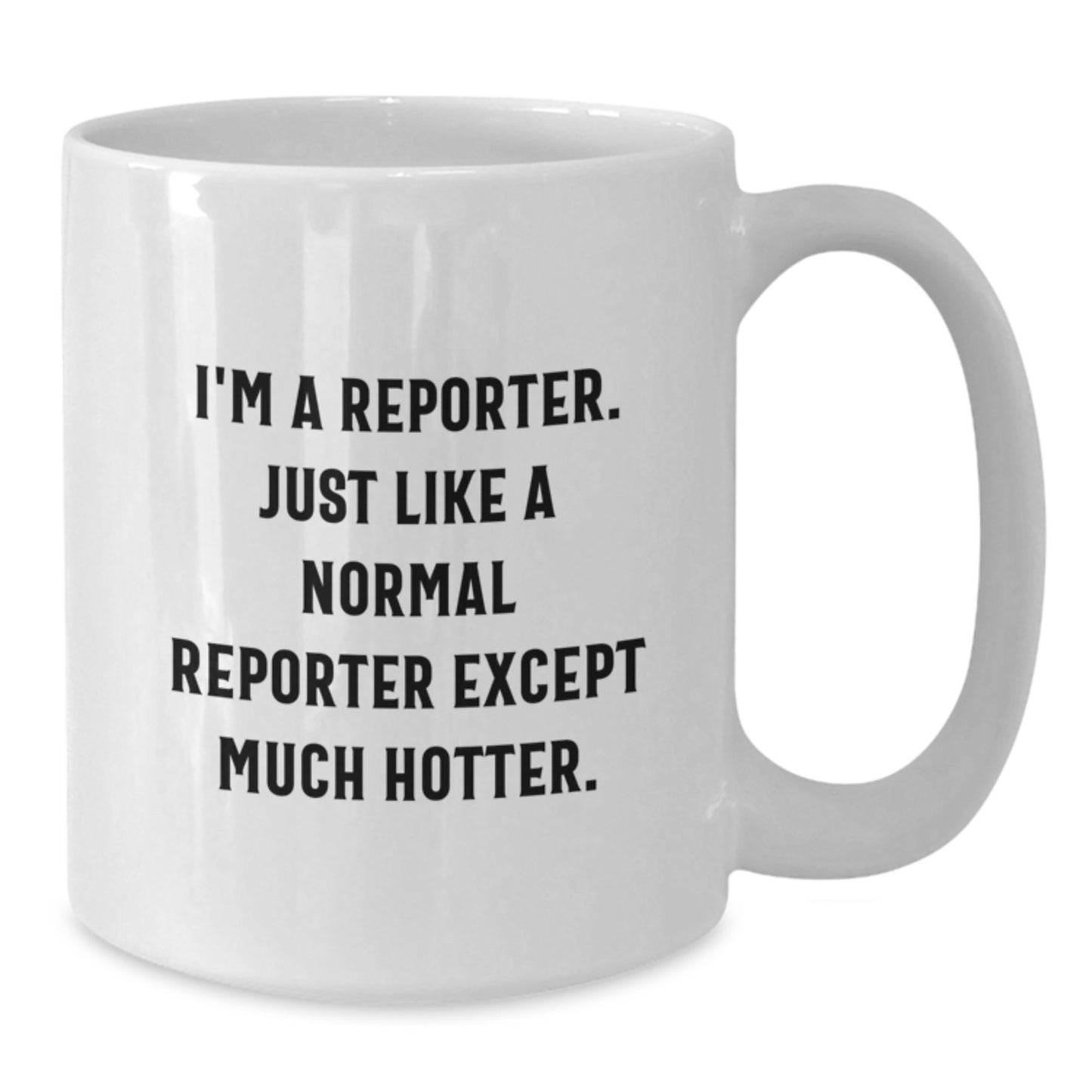 Funny Reporter Gifts from Friends, Unique White Coffee Mug for Reporter, Graduation Unique Gifts for Him - Additional