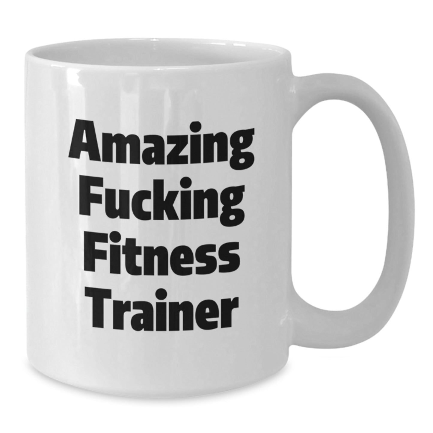 Funny Fitness Trainer Gifts from Men to Friends for Birthday Unique White Coffee Mugs with Amazing Quote - Additional