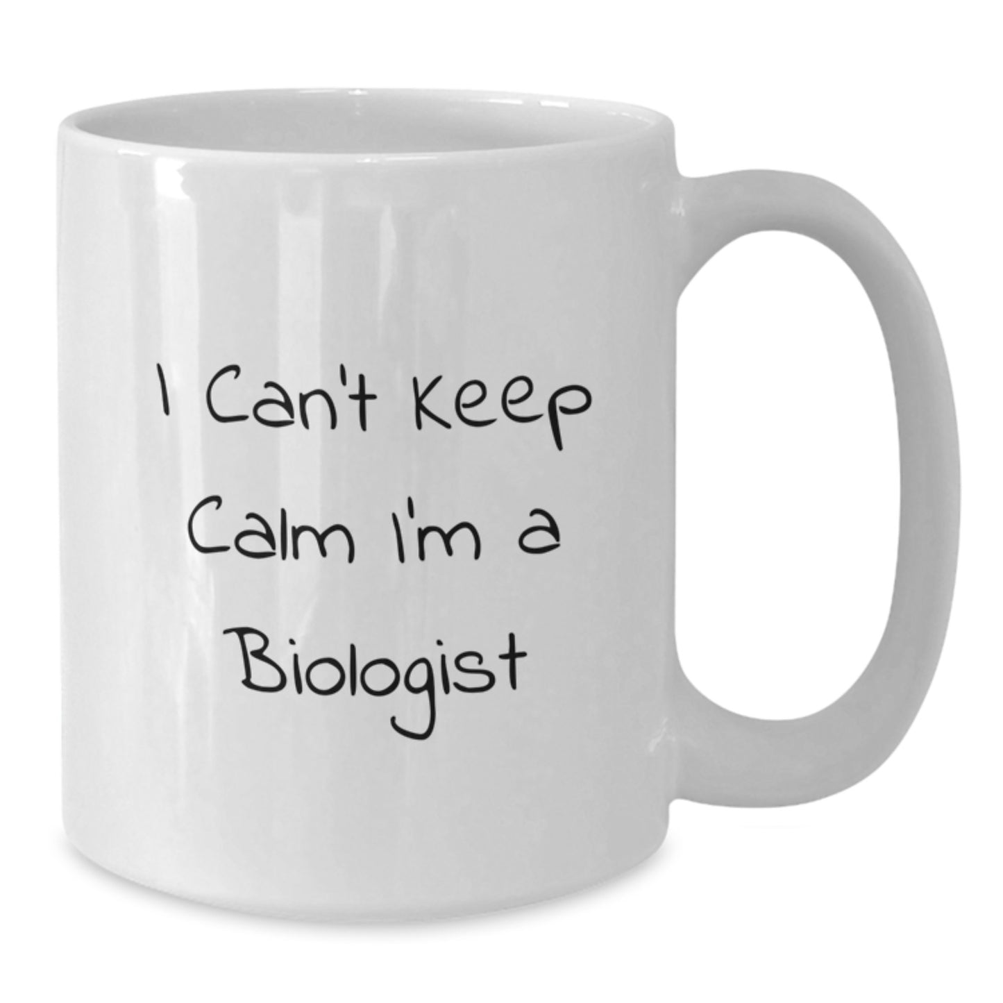 Funny Biologist Gifts I Can't Keep Calm White Coffee Mugs for Men from Friends Graduation Unique Gifts - Additional