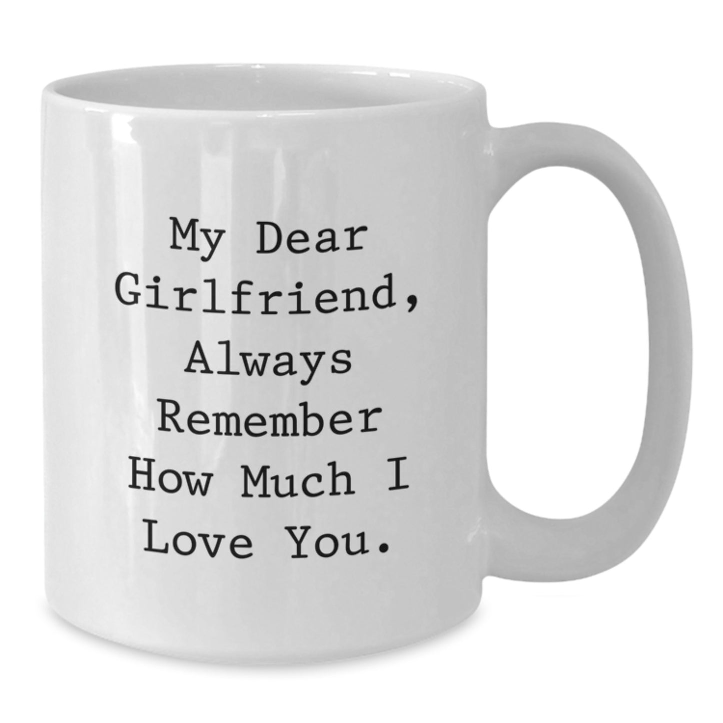 Funny Sweetheart Gifts for Her, Birthday Unique Gifts from Men, White Coffee Mug with Always Remember How Much I Love You Quote - Additional