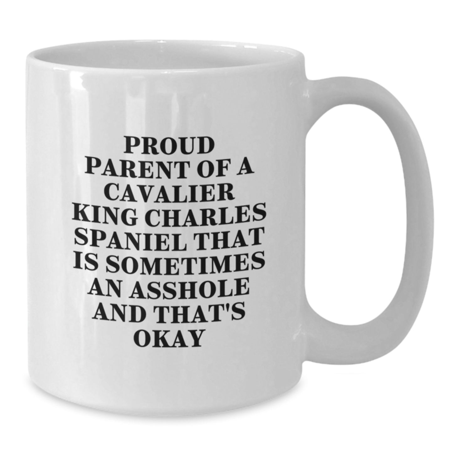 Funny Cavalier King Charles Spaniel Dog Gifts for Men, Women, Family - Proud Parent Mug White Coffee, Valentine's Unique Gifts from Friends to Family - Additional