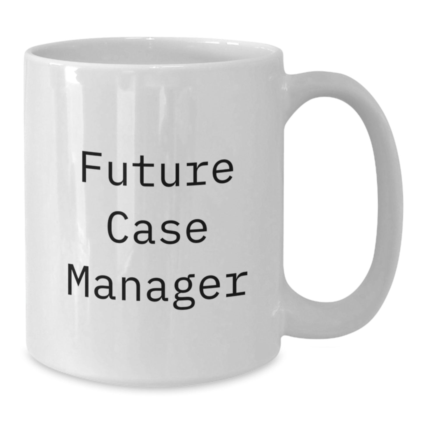 Funny Case Manager Gifts for Christmas Unique Ideas, Case Manager White Coffee Mug, Inspirational Quote from Future Case Manager - Additional