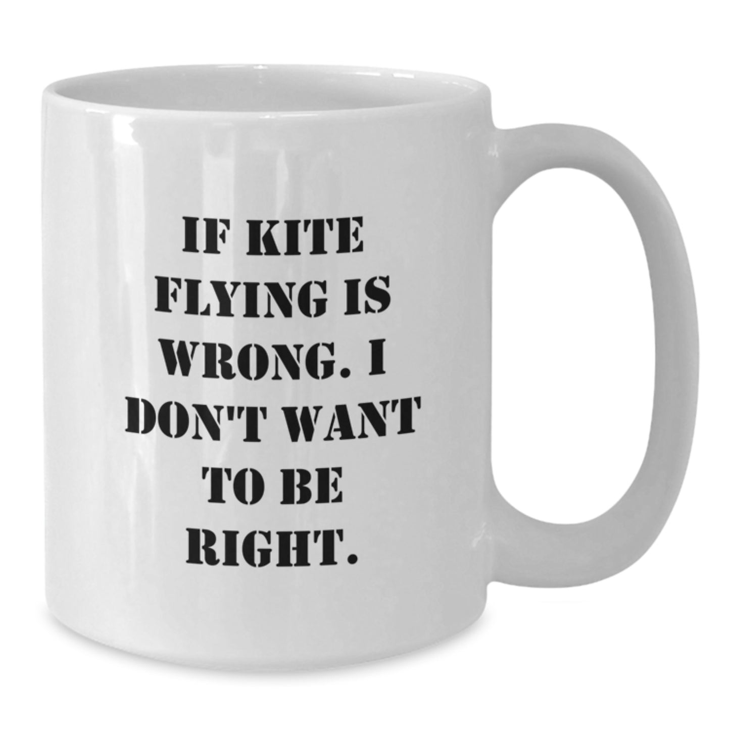 Funny Kite Flying Christmas Unique Gifts from Friends - White Coffee Mug for Kite Enthusiasts - Additional
