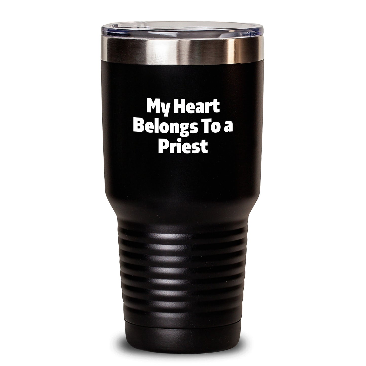 Funny Priest Tumbler My Heart Belongs To A Priest Gifts for Priest from Friends - Main