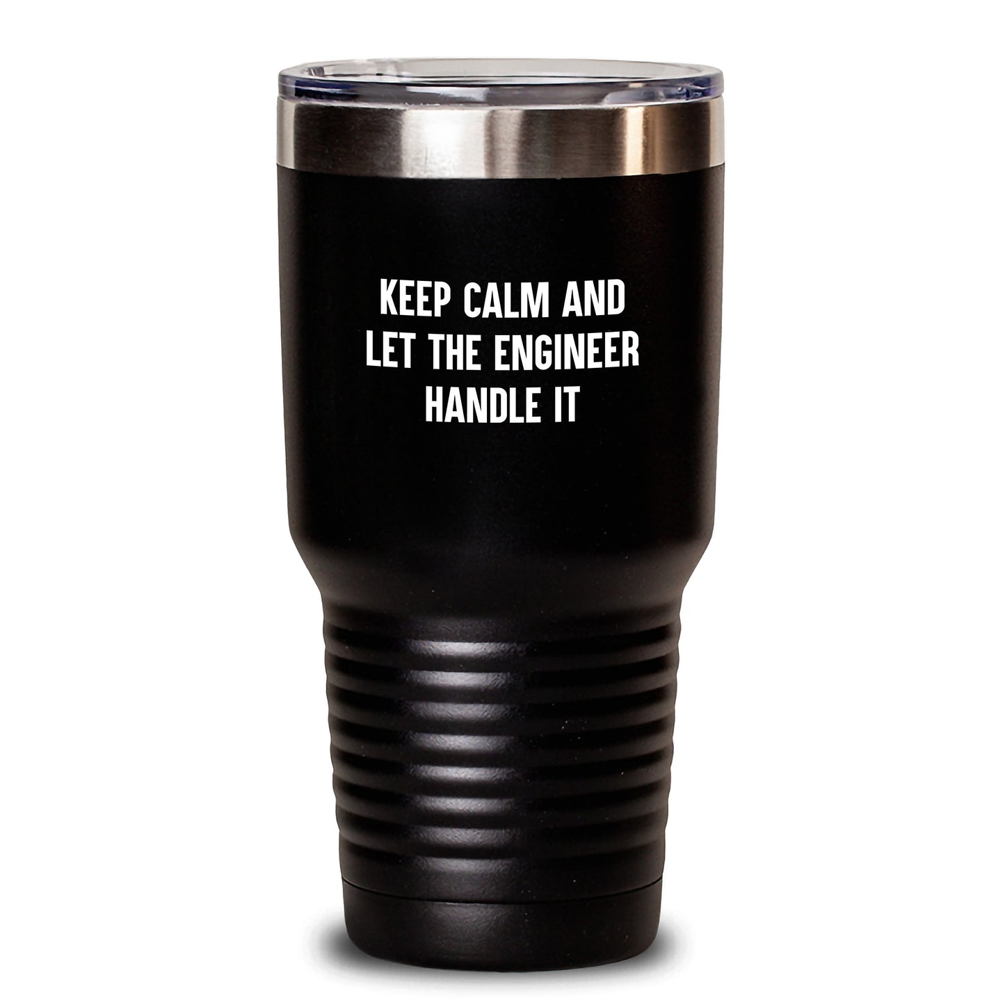 Engineer Gifts from Friends - Keep Calm And Let The Engineer Handle It Funny Birthday Tumbler for Engineers, 20oz or 30oz Capacity - Main