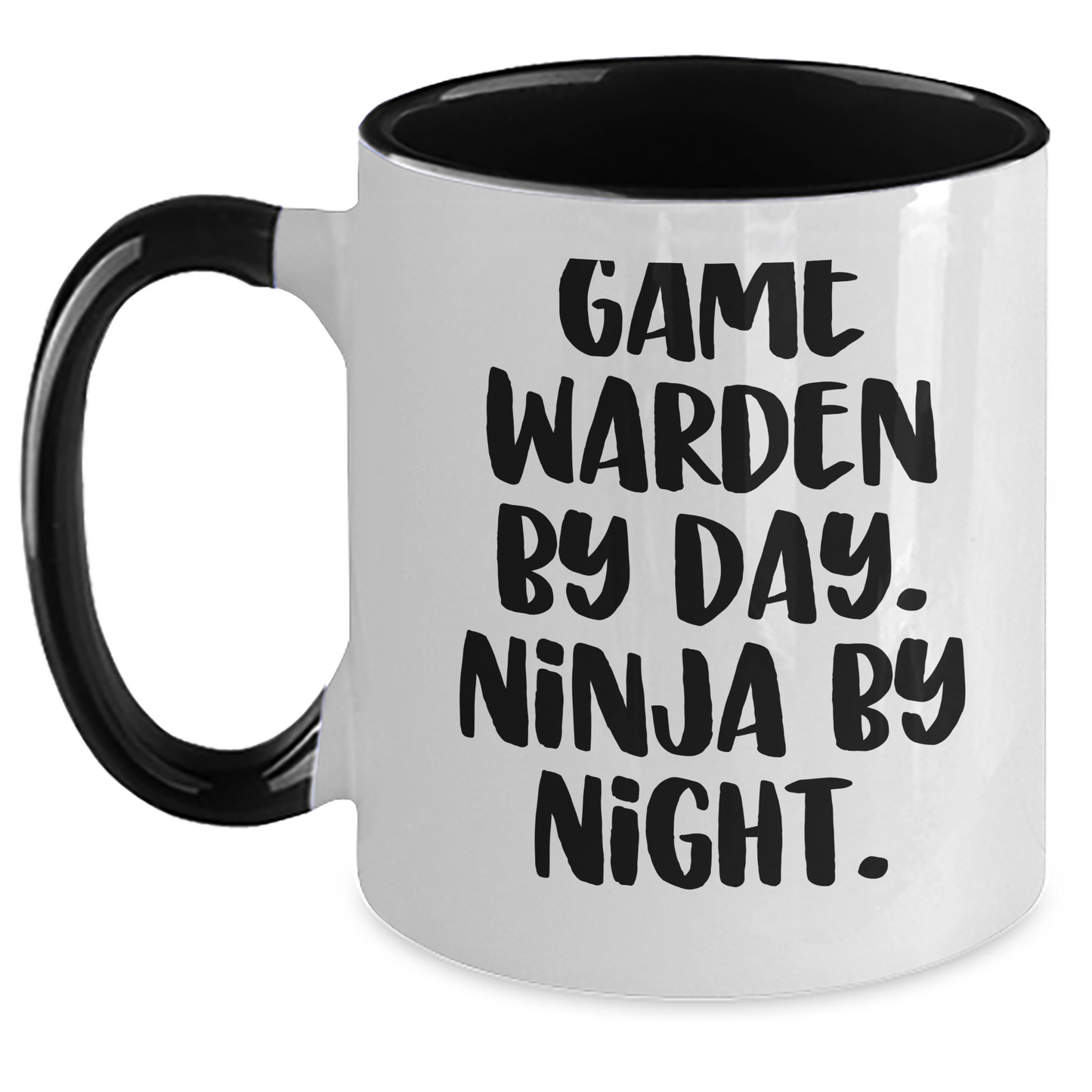 Game Warden Ninja Gifts from Friends, Unique Father's Day Unique Gifts for Men, Funny Two Tone Coffee Mug - Main