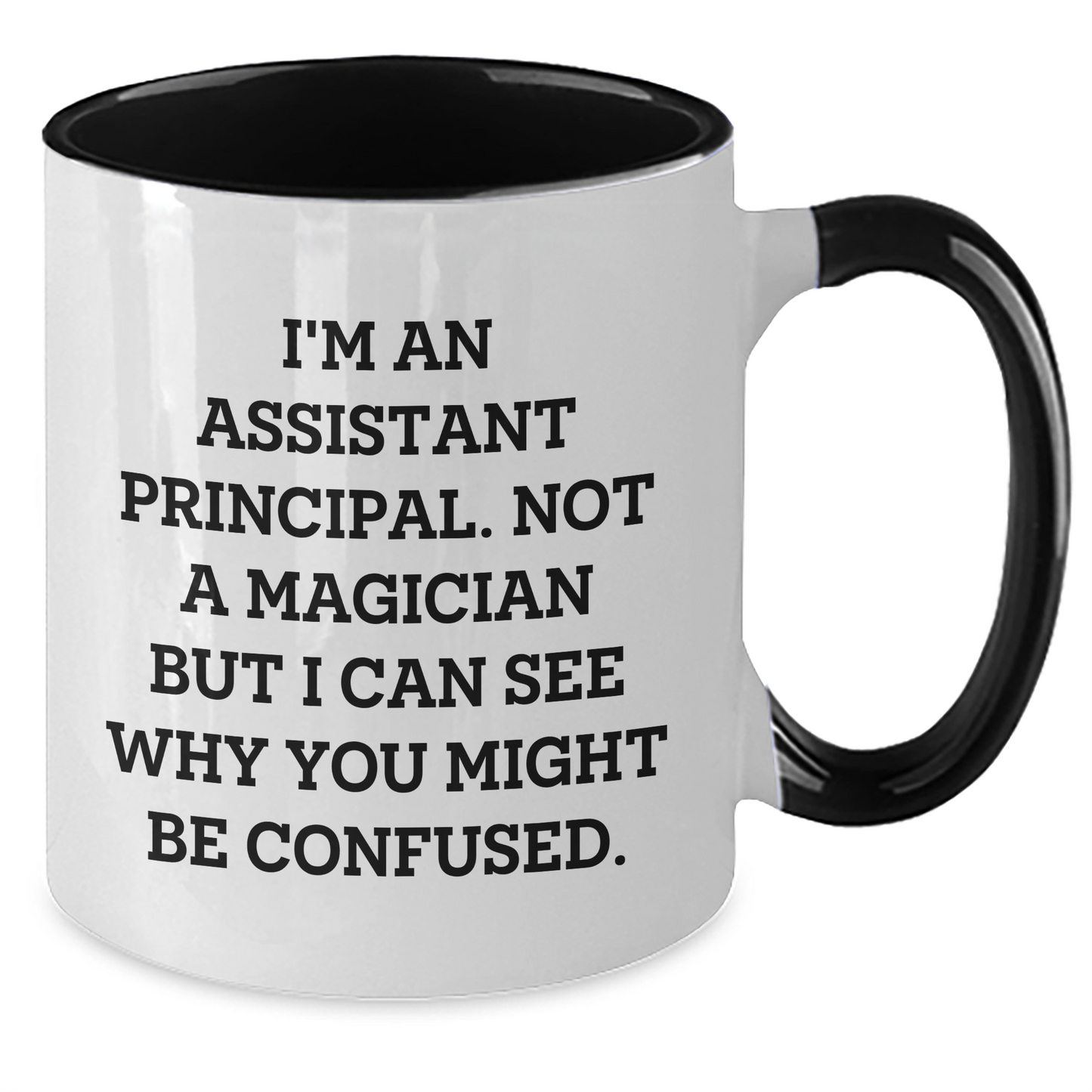 Funny Assistant Principal Gifts from Men to Assistant Principals - Unique Two Tone Coffee Mugs for Father's Day - Additional