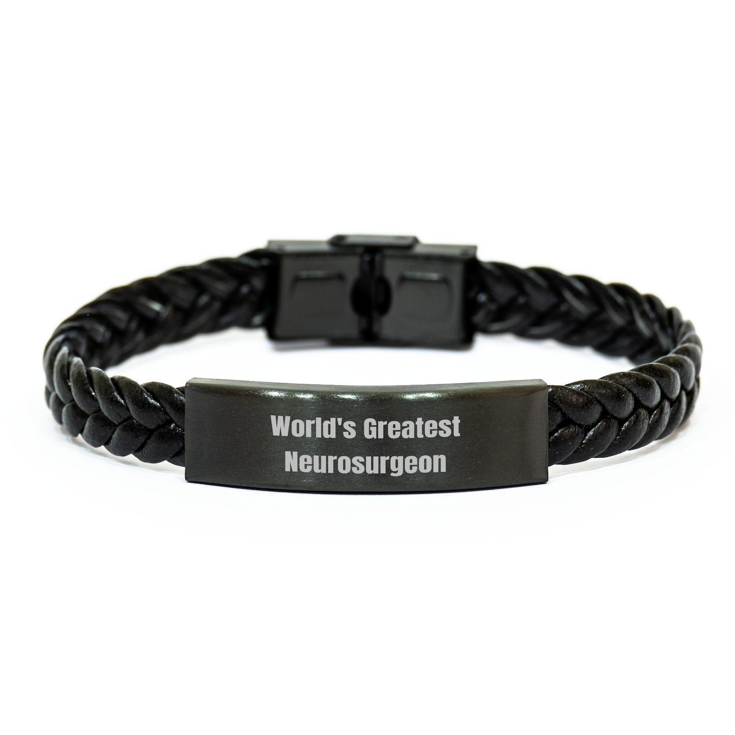 Gifts from Friends for the World's Greatest Neurosurgeon, Inspirational Neurosurgeon Leather Jewelry, Graduation Unique Gifts for Neurosurgeon Men - Image 1