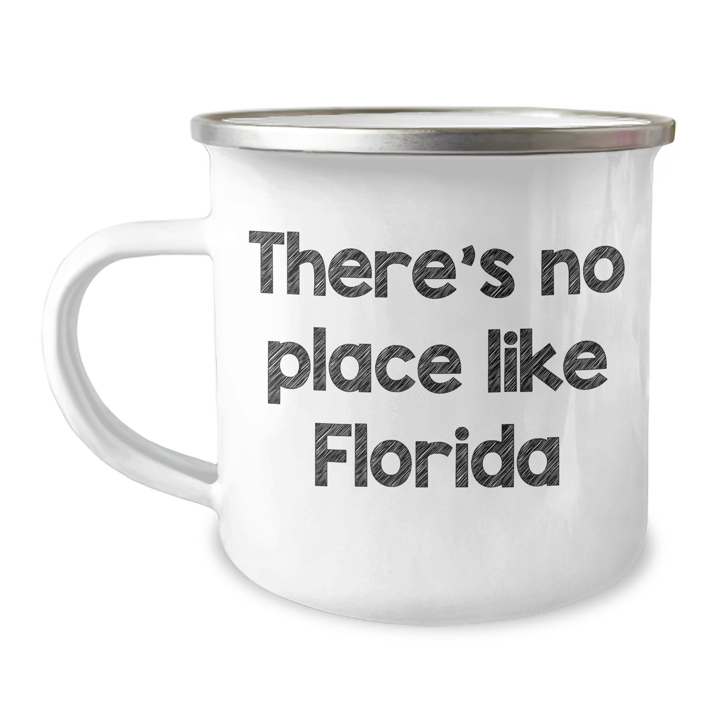 Florida Gifts from Men to Florida Friends- There's No Place Like Florida Camping Mug - Image 1