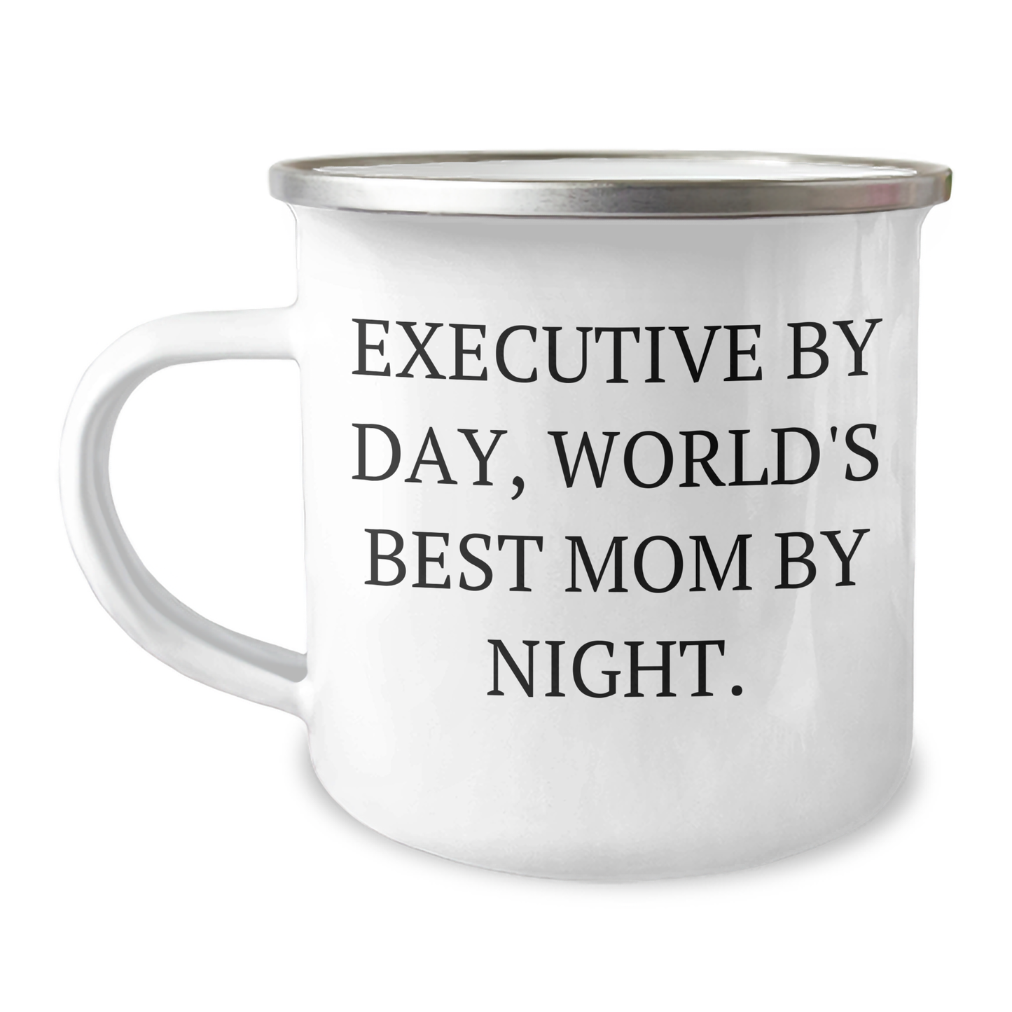 Executive Gifts, Funny Camping Mugs for Men, 'Executive By Day, World's Best Mom By Night.' Father's Day Unique Gifts from Family - Image 1