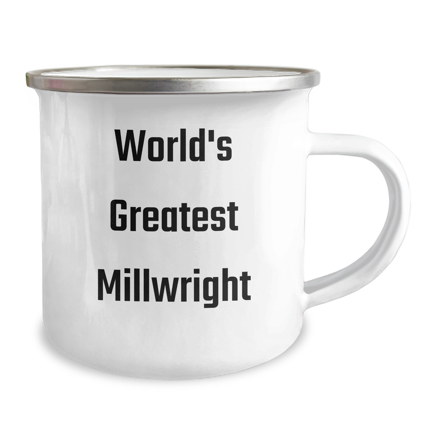 Cool Millwright Gift for Him, 'World's Greatest Millwright' Funny Camping Mug from Friends, Unique Graduation Gifts - Image 2