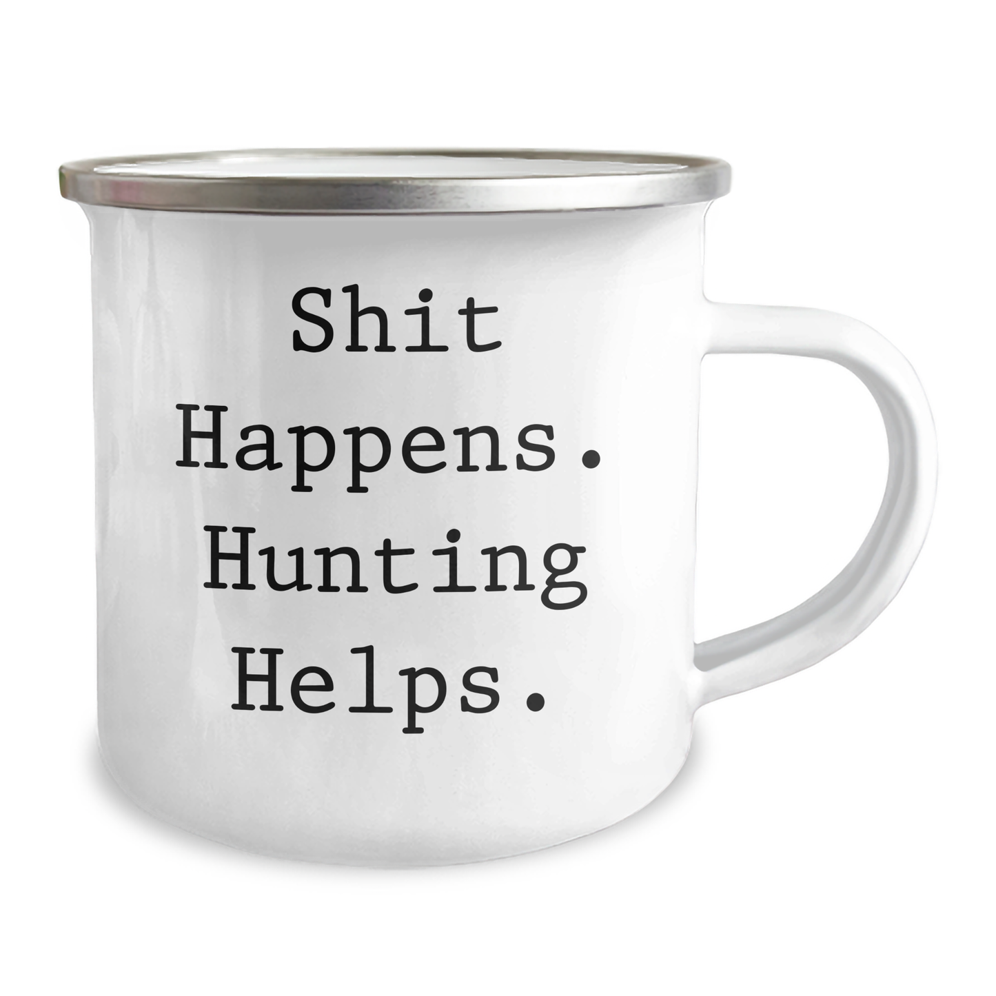 Funny Hunting Gifts for Men, 'Shit Happens. Hunting Helps.' Camping Mug, Father's Day Unique Gifts from Men to Family - Image 2