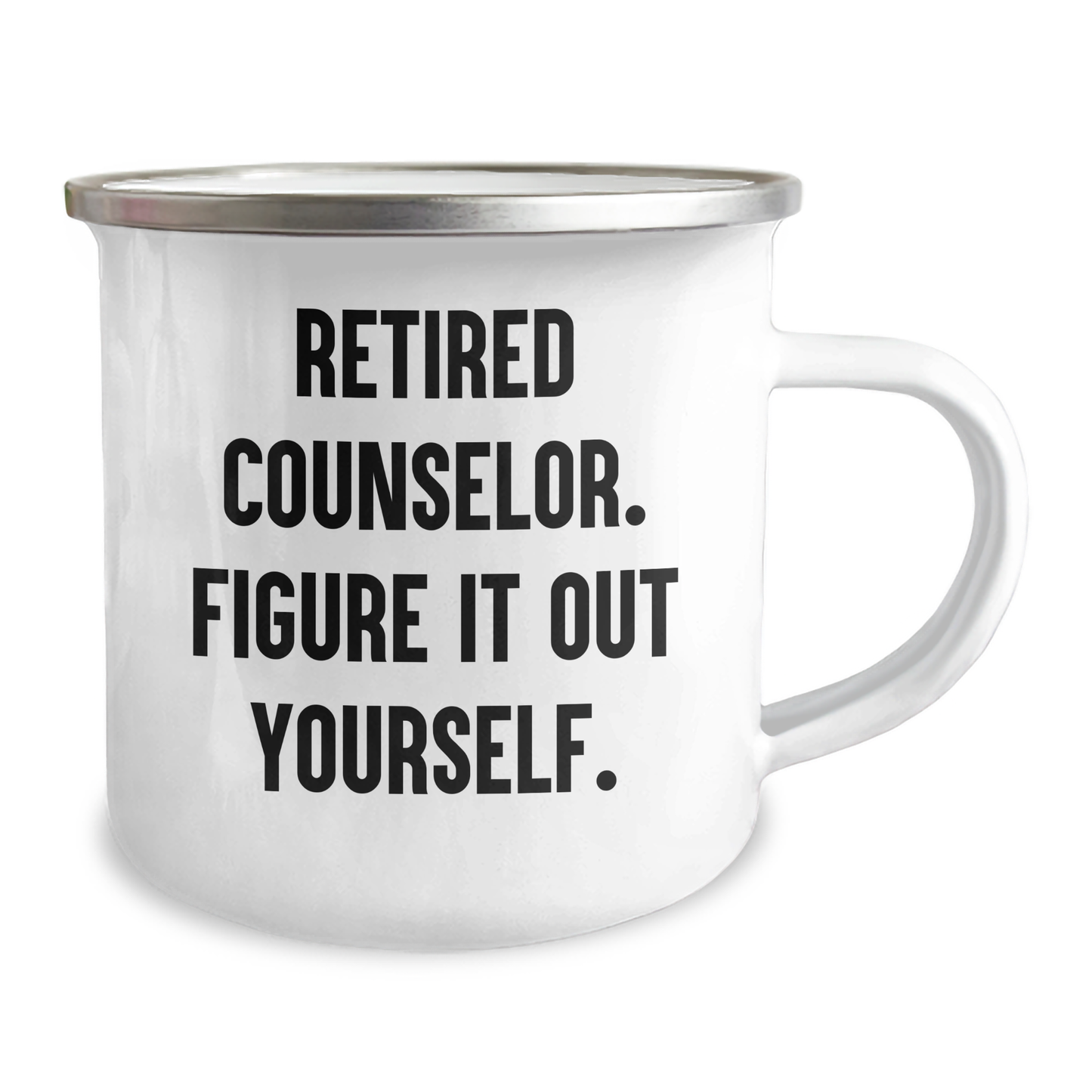 Funny Counselor Gifts from Friends for Graduation, Retired Counselor Figure It Out Yourself Camping Mug, 12 oz Stainless Steel with Enamel Finish - Image 2