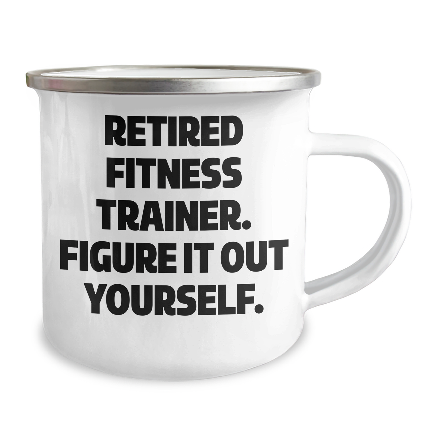 Fitness Trainer Retired Gifts from Men, Women, Friends, Coworkers, Family - Camping Mug for Fitness Trainer, Graduation Unique Gifts, Funny Quote - Image 2