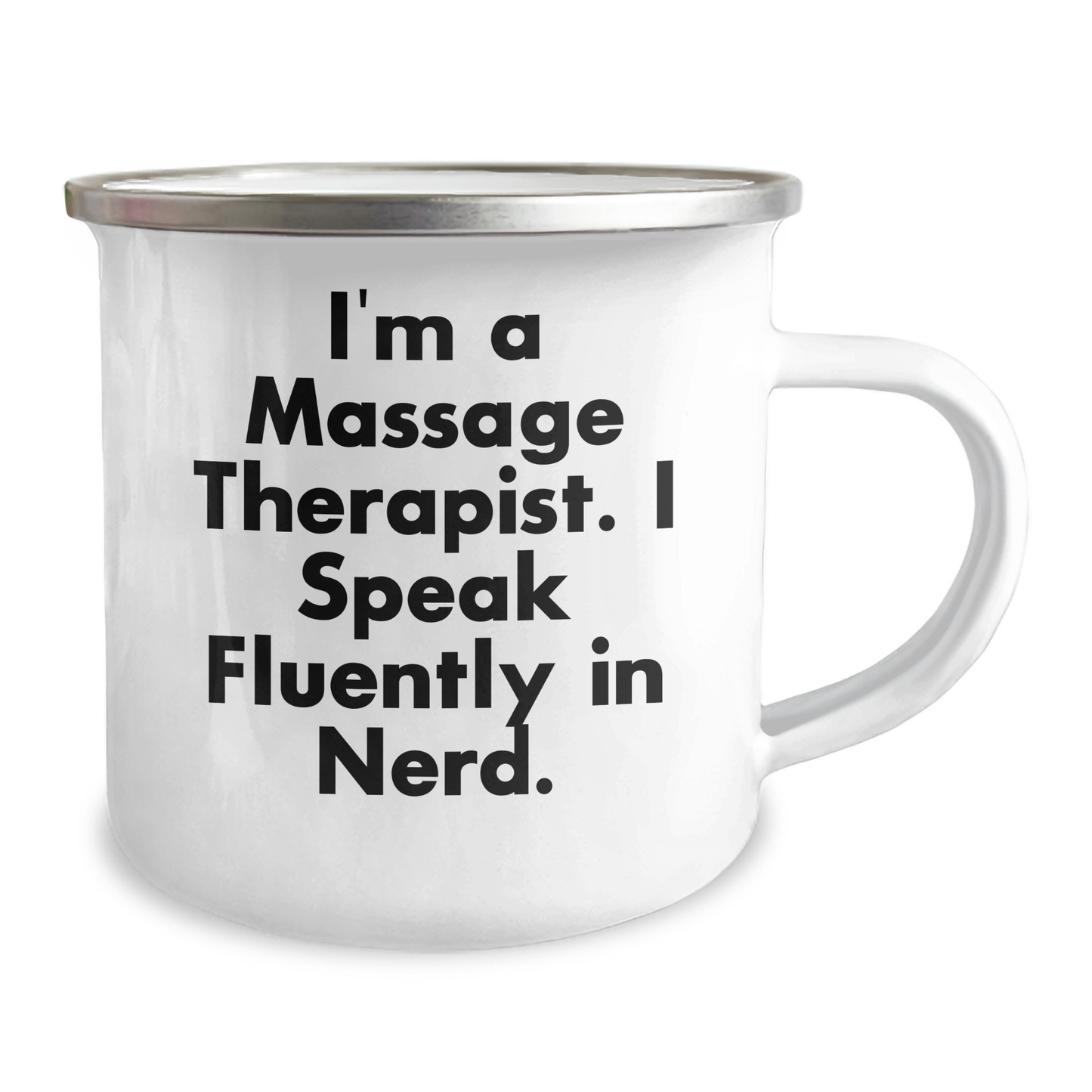 Massage Therapist Humor Gifts from Friends to Massage Therapist, Funny Camping Mug for Graduation, I'm A Massage Therapist. I Speak Fluently In genius. - Image 2