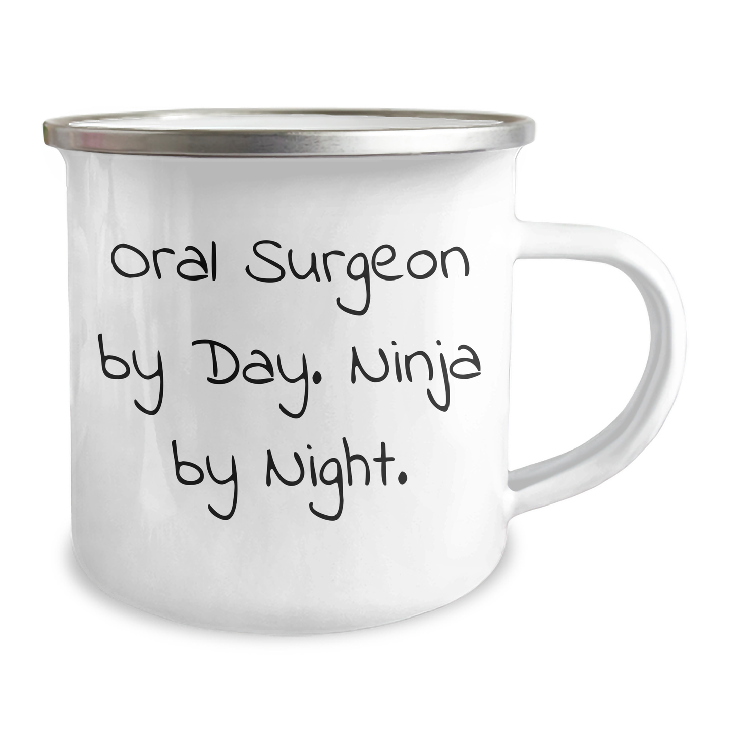 Oral Surgeon Gifts from Friends - Funny Camping Mug for Oral Surgeon By Day. Ninja By Night. Graduation Unique Gifts - Image 2