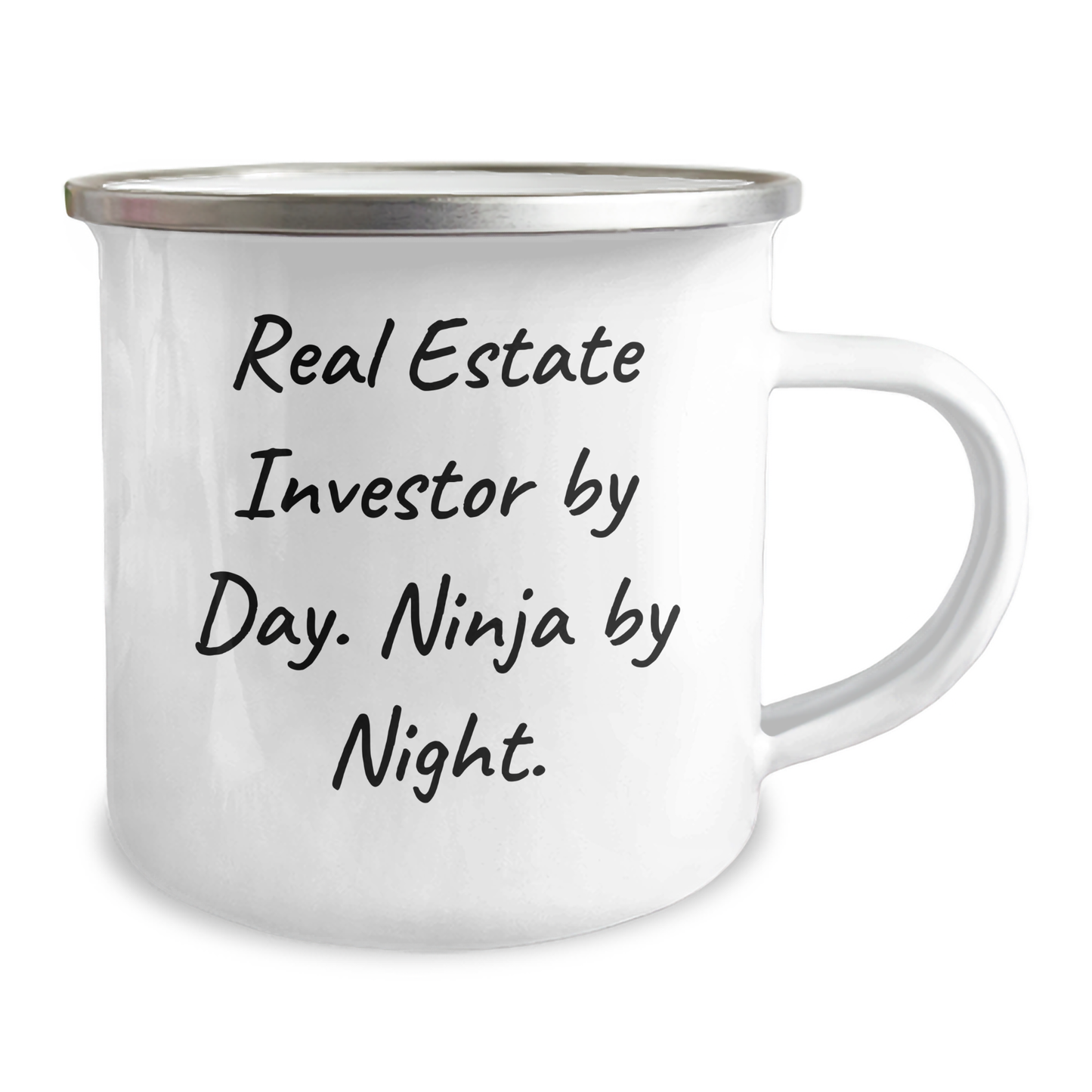 Real Estate Investor Ninja Mug, Funny Camping Gifts from Friends for Father's Day, 'Real Estate Investor By Day. Ninja By Night.' - Image 2