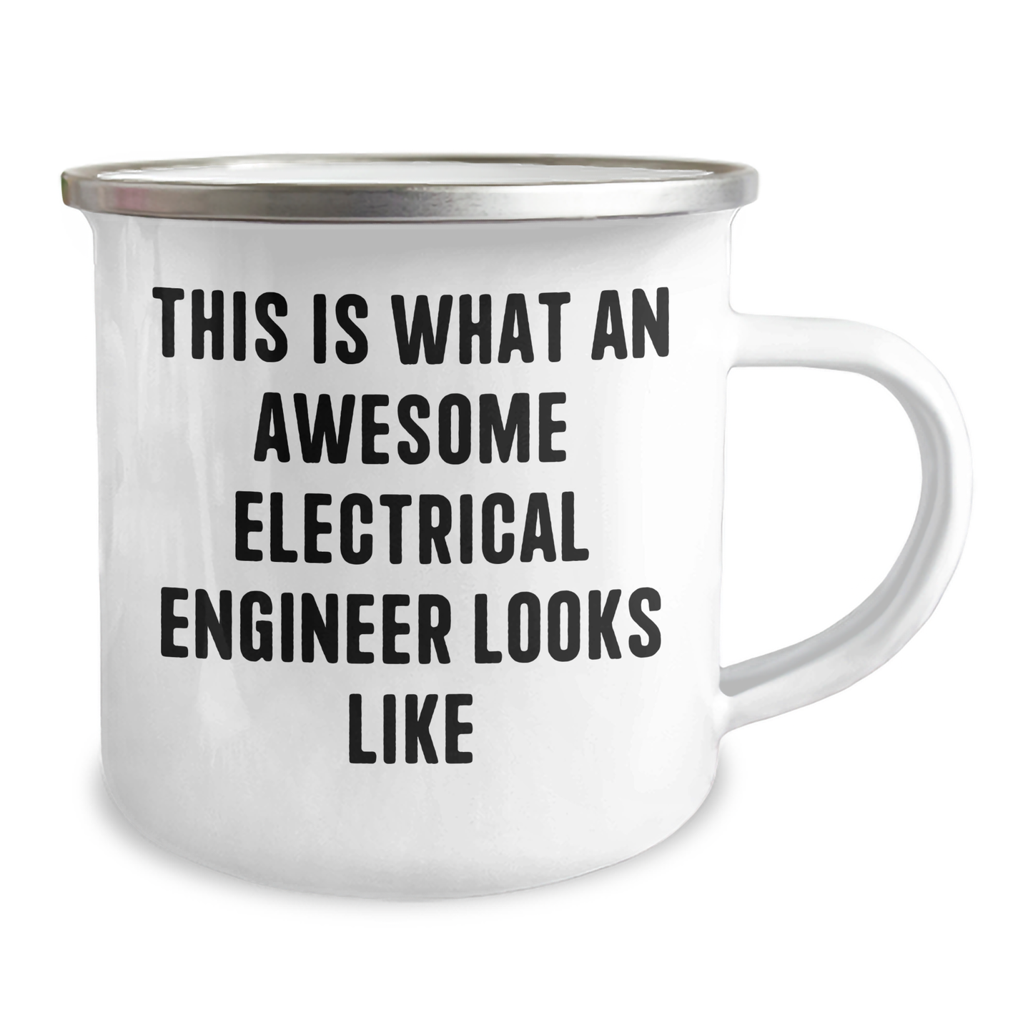 Electrical Engineer Gifts from Men, Unique Graduation Gifts for Electrical Engineer Friends, This Is What An Awesome Electrical Engineer Looks Like Camping Mug - Image 2
