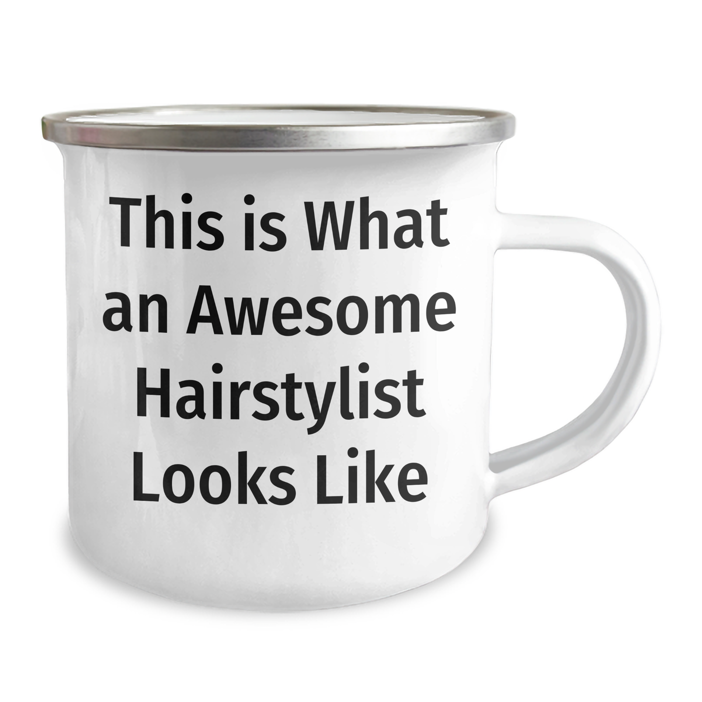 Hairstylist Gifts for Graduation - Camping Mug - This Is What An Awesome Hairstylist Looks Like, Funny Quote, Gifts from Friends, Gifts for Hairstylist - Image 2