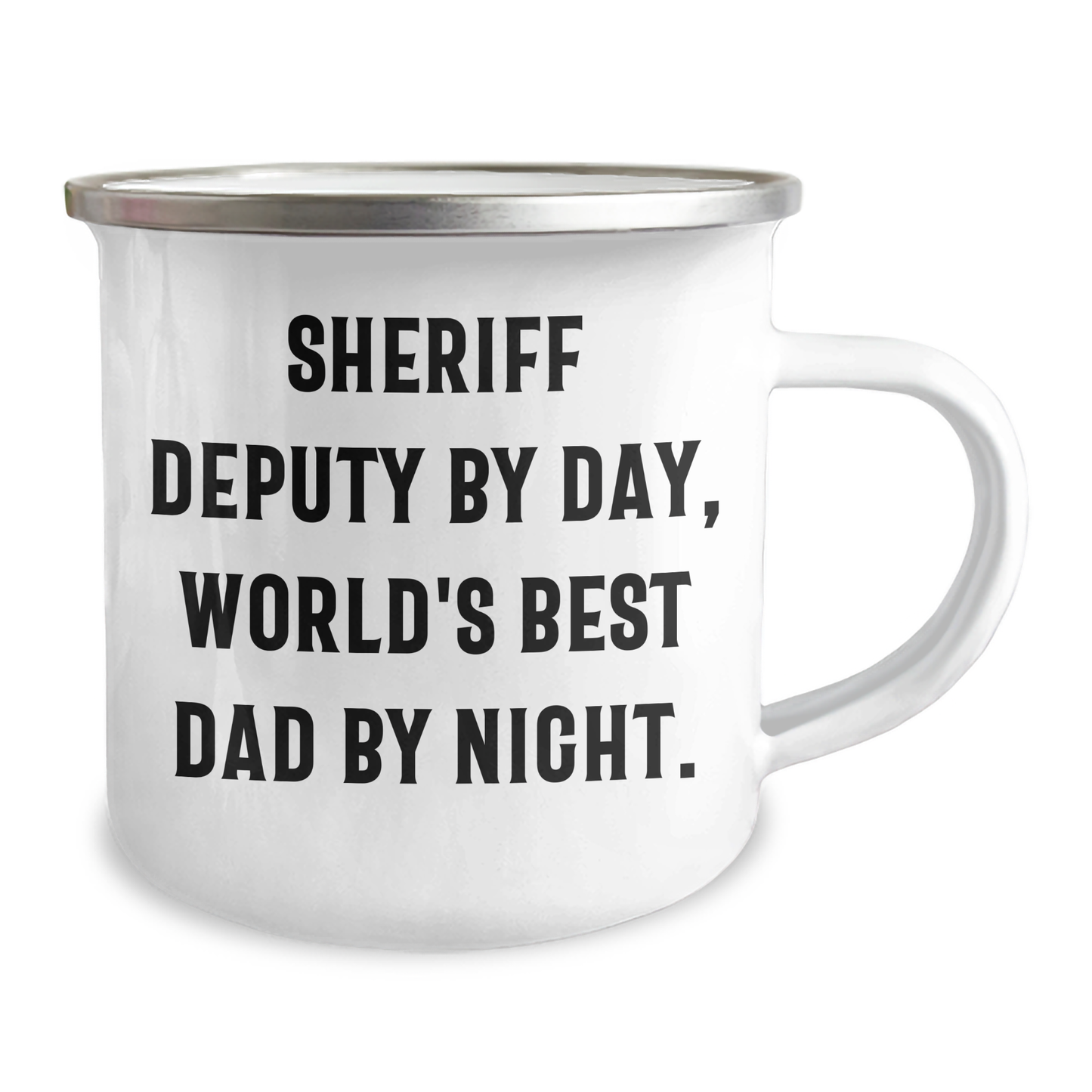 Sheriff Deputy Gifts - Funny Camping Mug, Perfect for Sheriff Deputy By Day, World's Best Dad By Night Gifts from Men to Friends, Coworkers, and Family - Image 2