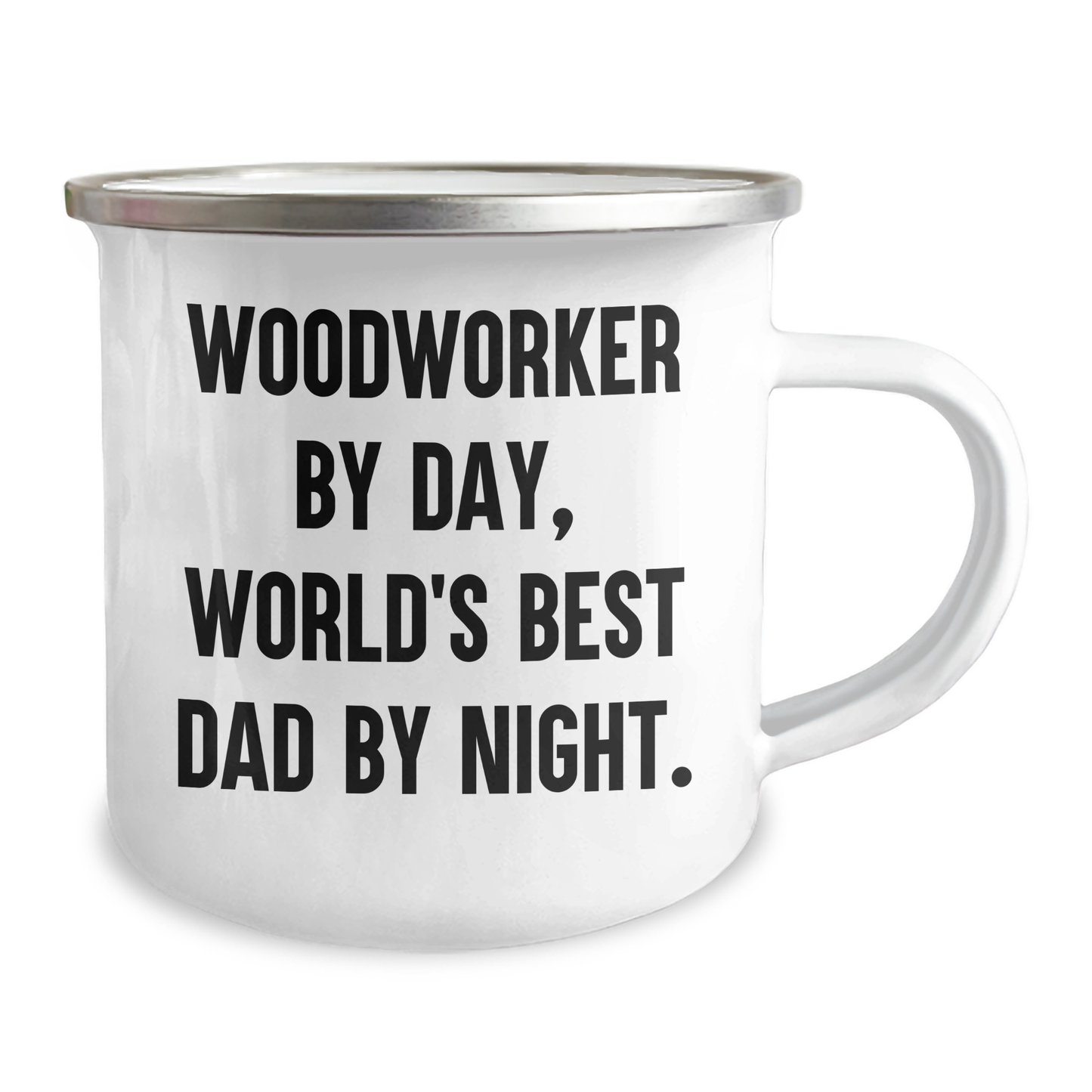 Woodworker Gifts Funny Camping Mug Dad Father Woodworker By Day, World's Best Dad By Night. for Graduation Unique Gifts from Men to Men - Image 2