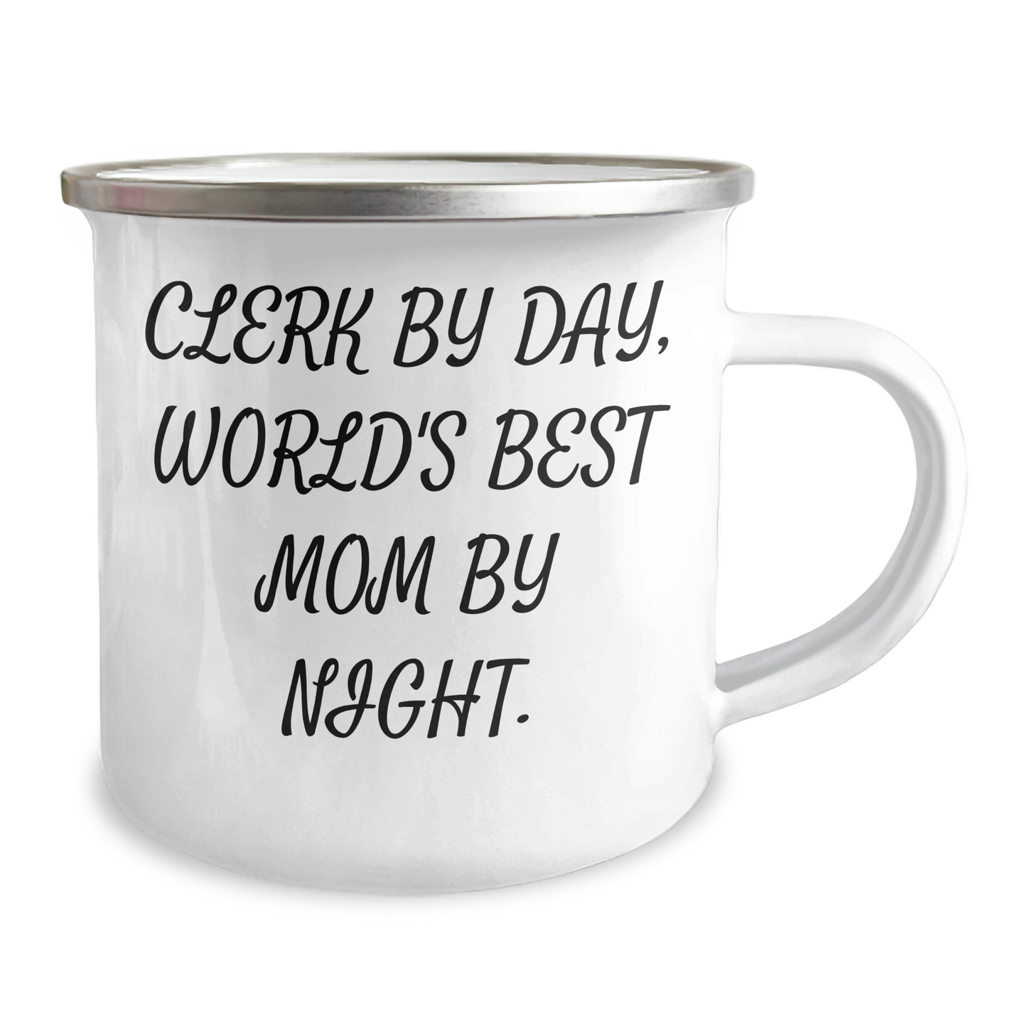 Clerk's Humor, World's Best Mom's Love, Camping Mug, Gifts from Family, for Clerk, Funny Quote - Image 2