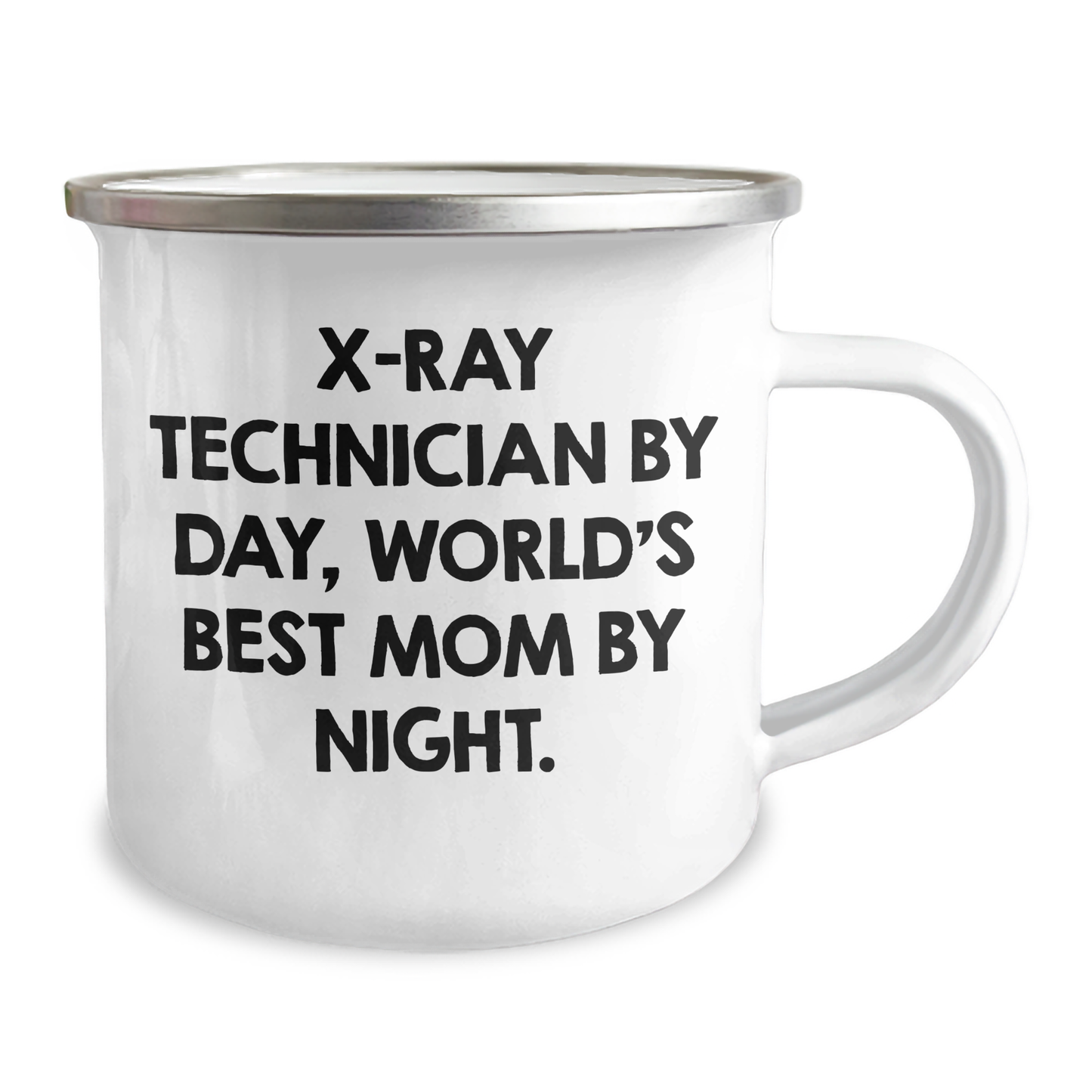X-Ray Technician Gifts, Father's Day Unique Gifts from Mom, Camping Mug for X-Ray Technician By Day, World's Best Mom By Night, Funny Quote - Image 2