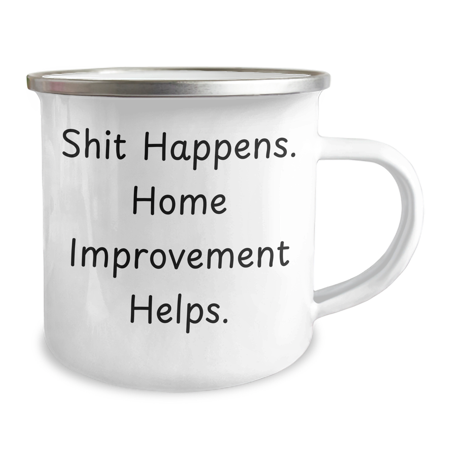 Home Improvement Funny Gifts from Men to Dad, Shit Happens Camping Mug for Father's Day, Unique Home Improvement Gifts for Home Improvement Enthusiasts - Image 2