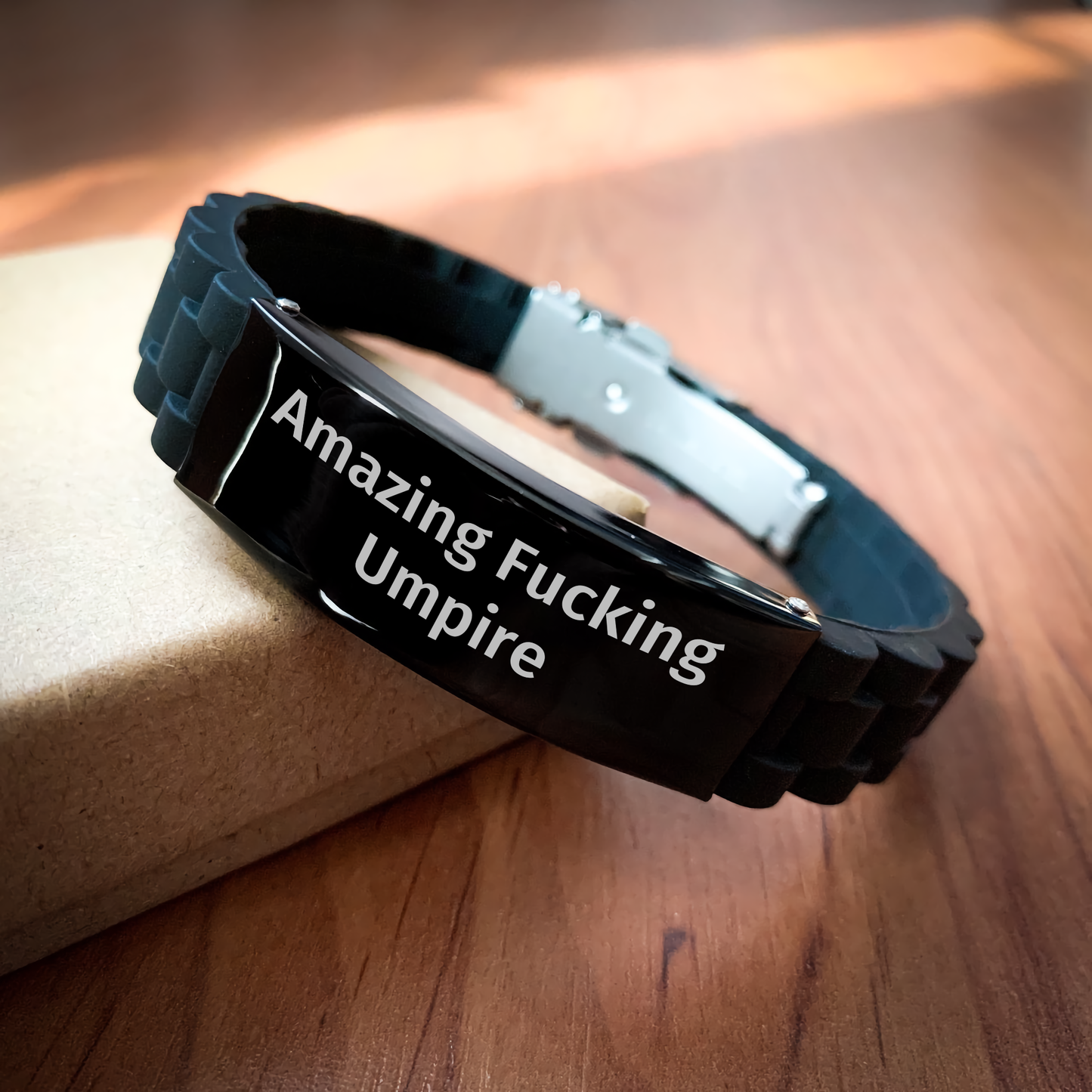 Funny Umpire Gifts from Friends - Amazing Quote Glide lock Clasp Bracelet for Umpire Graduation Unique Gifts - Image 2